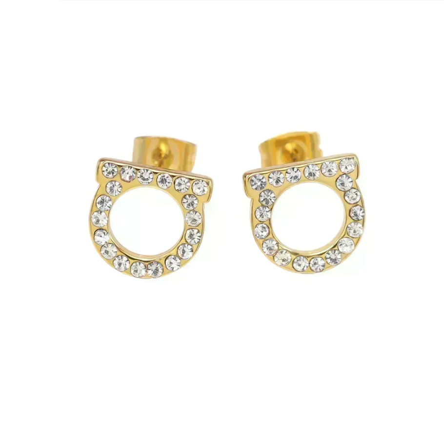 Aretes Ferra Dorados Bright