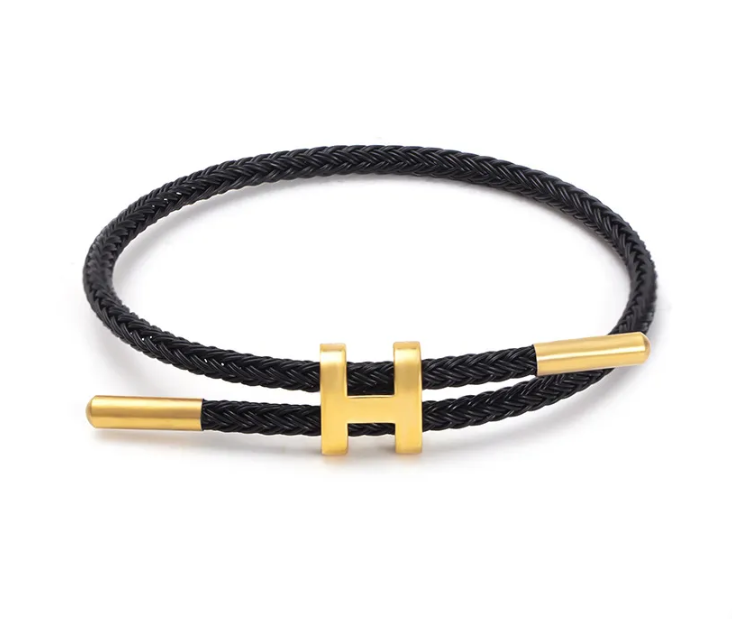 Pulsera H Negro