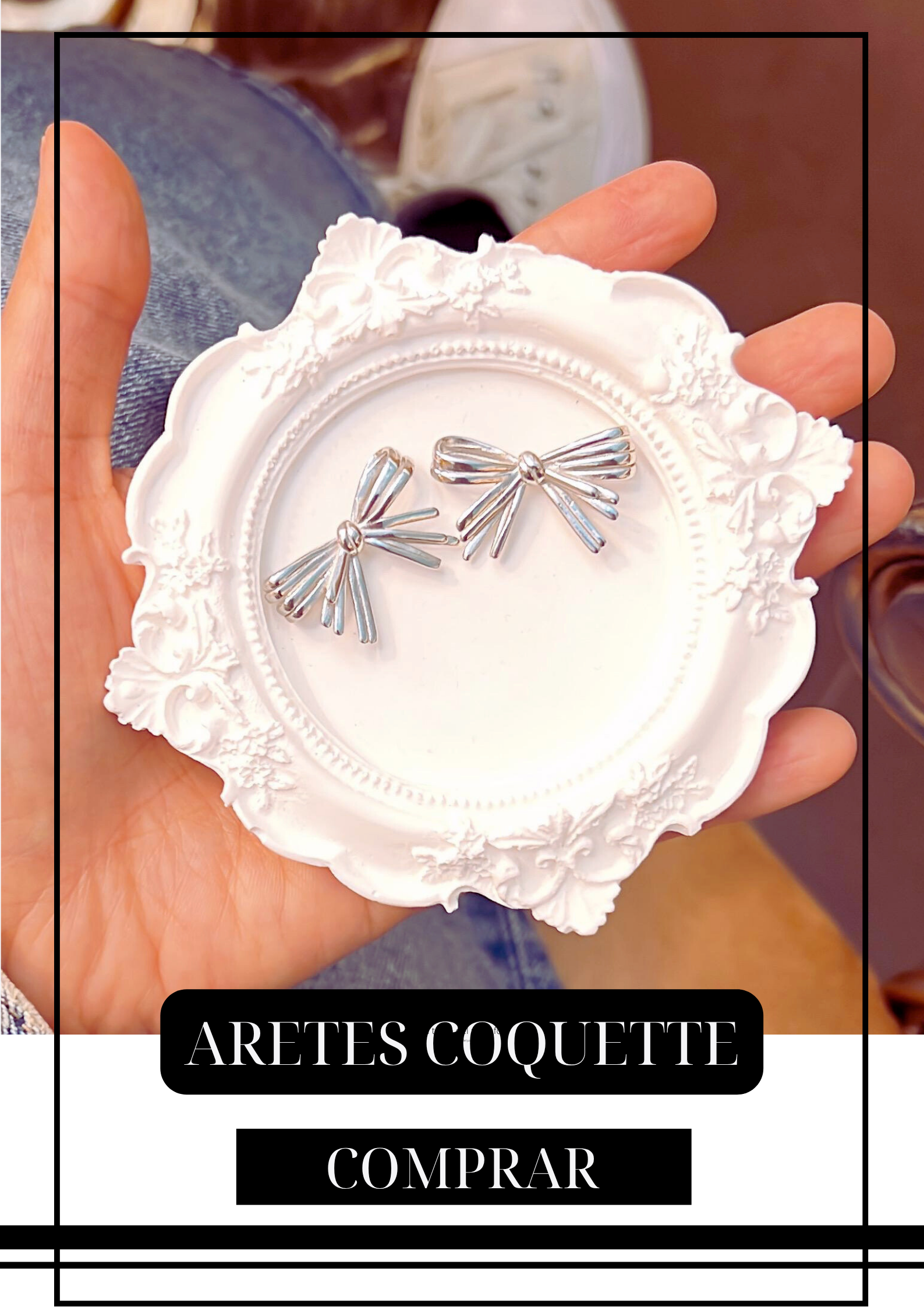 Aretes Coquette Silver