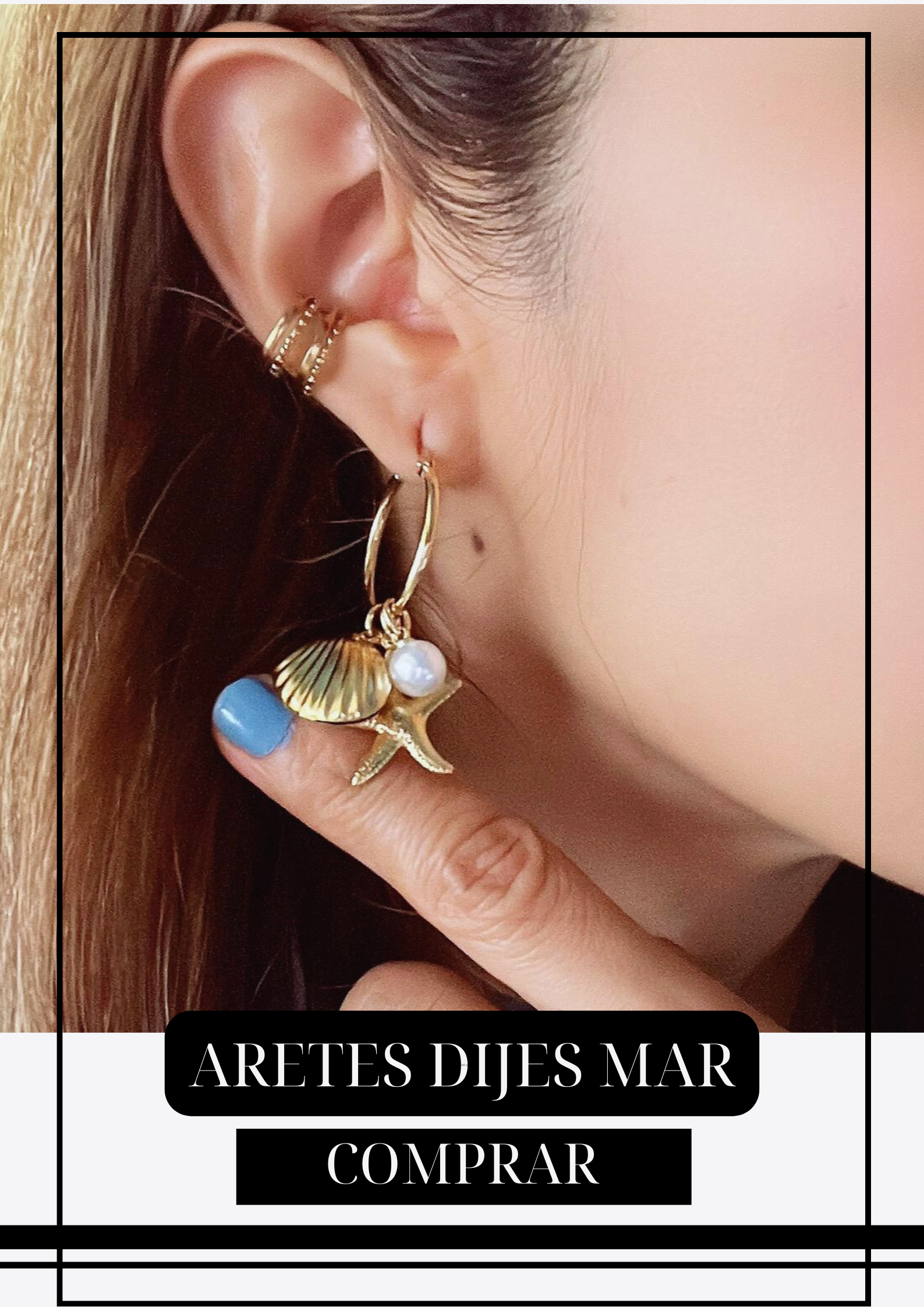 Aretes Dijes Mar