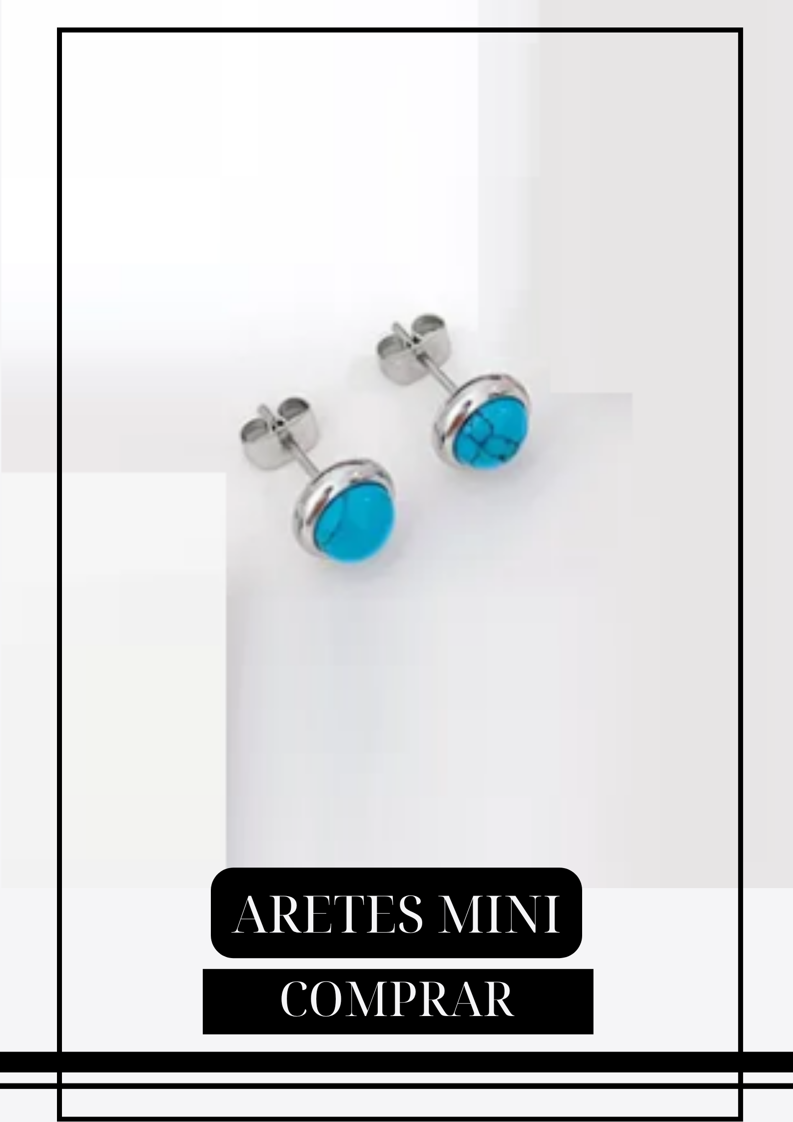 Aretes Mini Turquesa