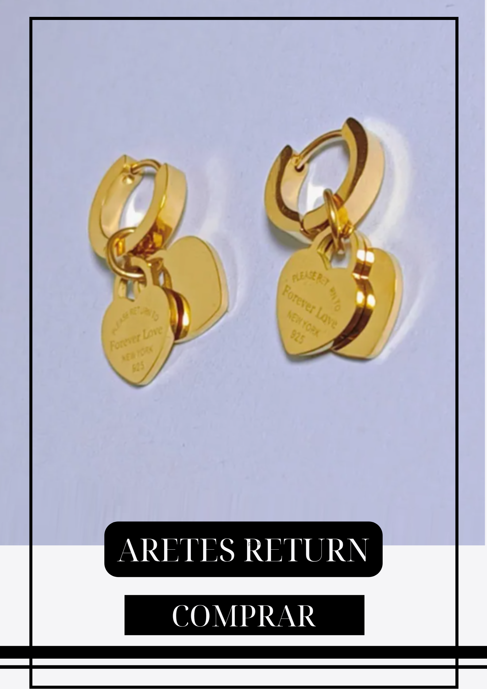 Aretes Return Dorados
