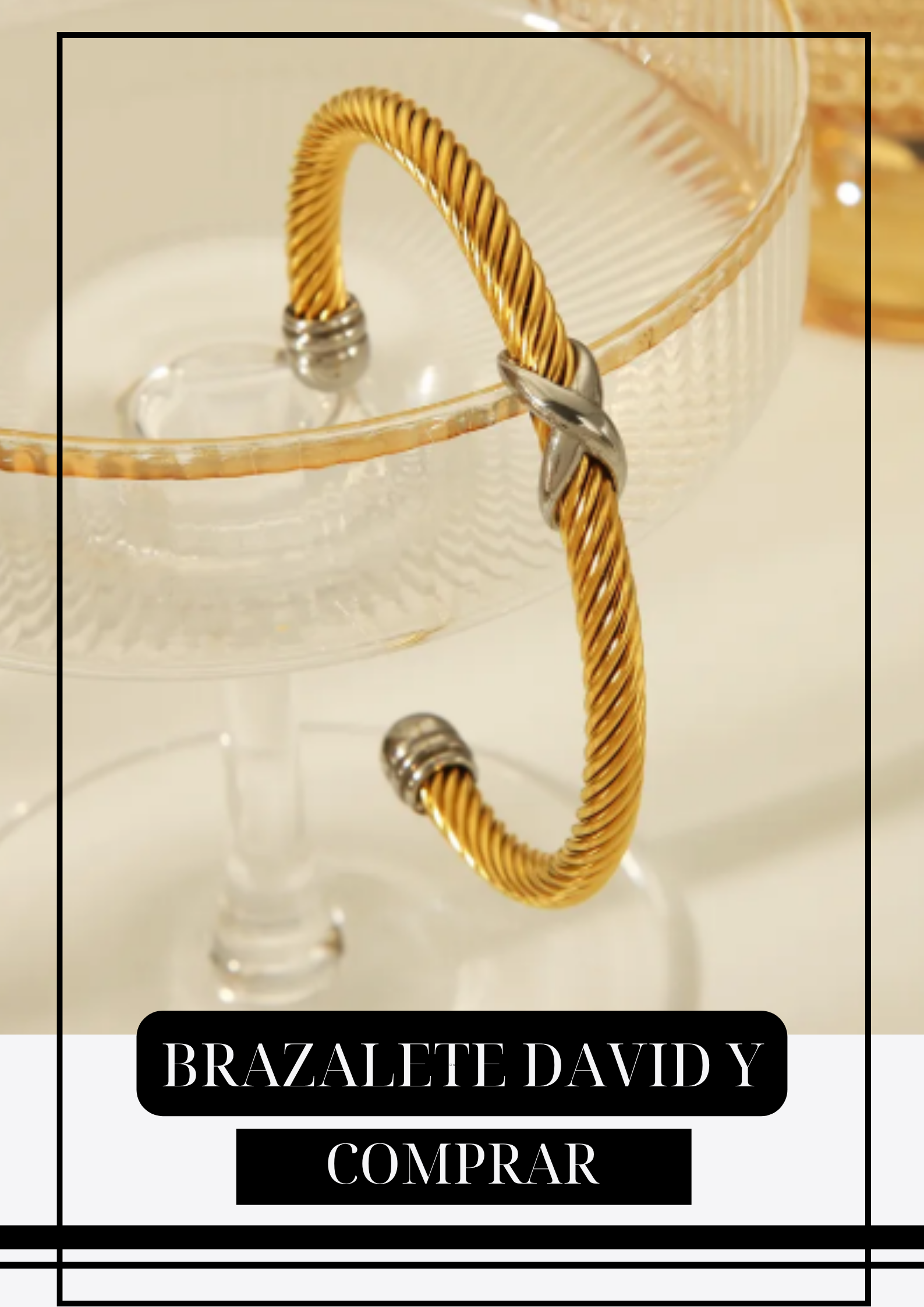 Brazalete DY IT Dorado