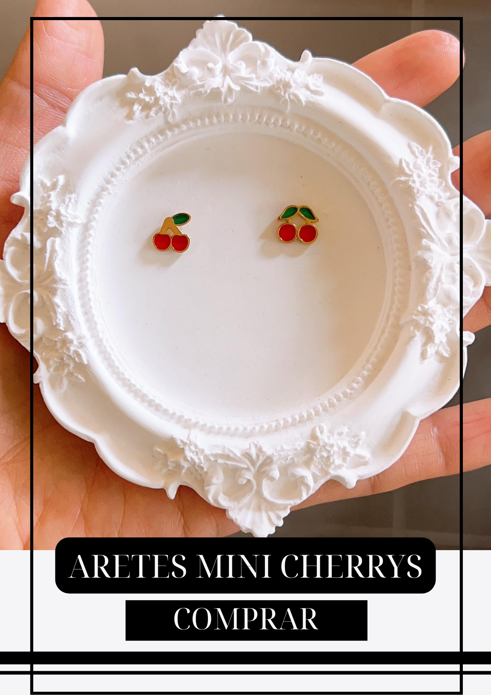 Aretes Mini Cerezas