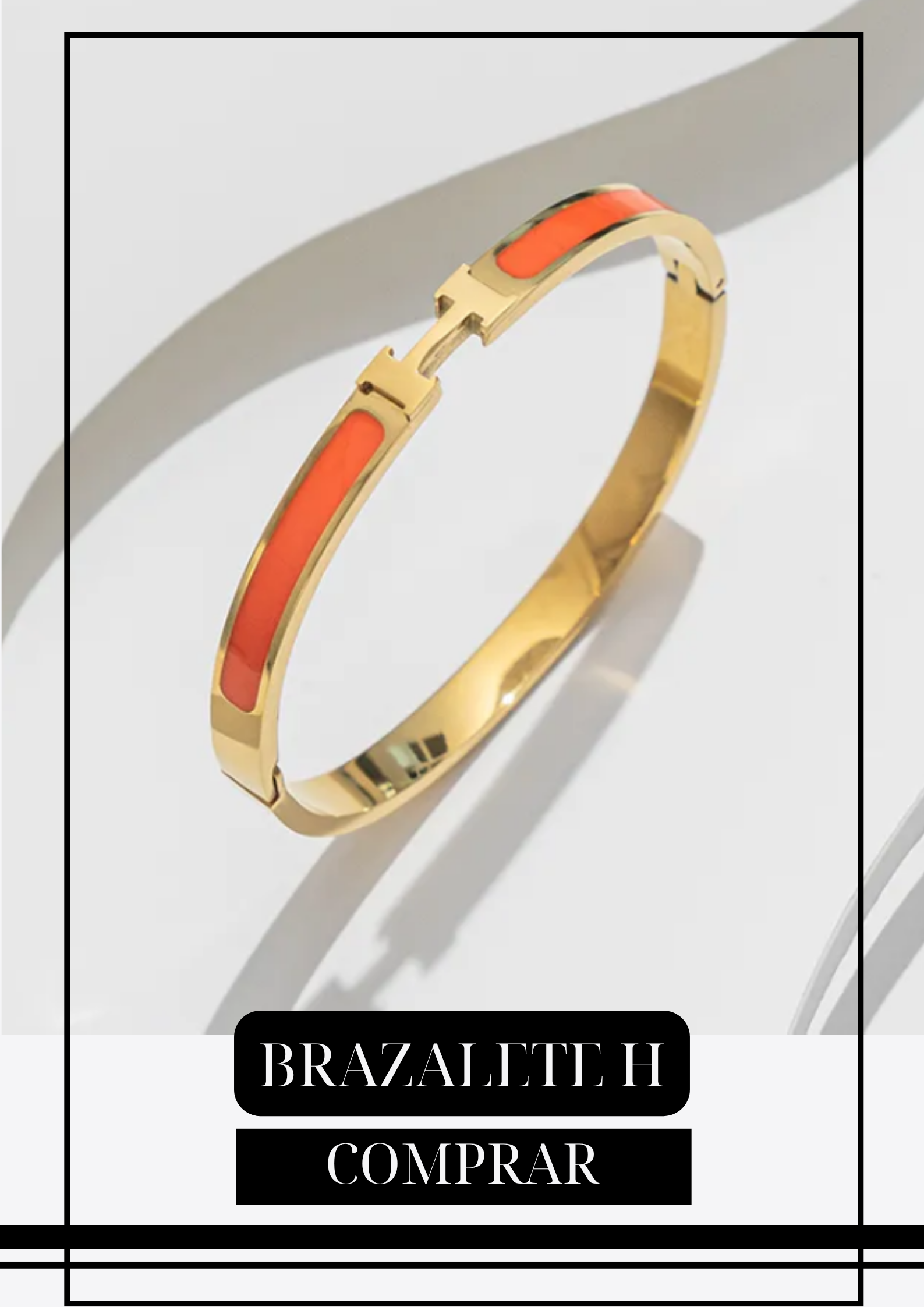 Brazalete H Minimalista Naranja