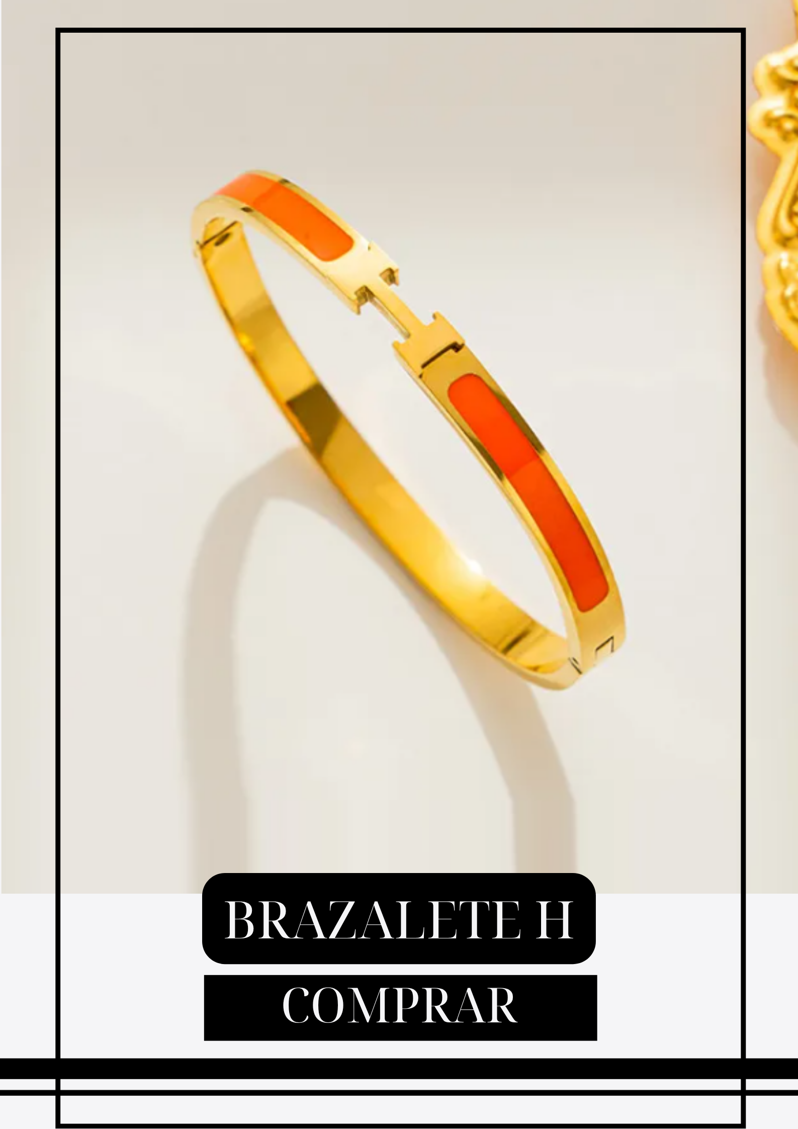 Brazalete H Minimalista Naranja