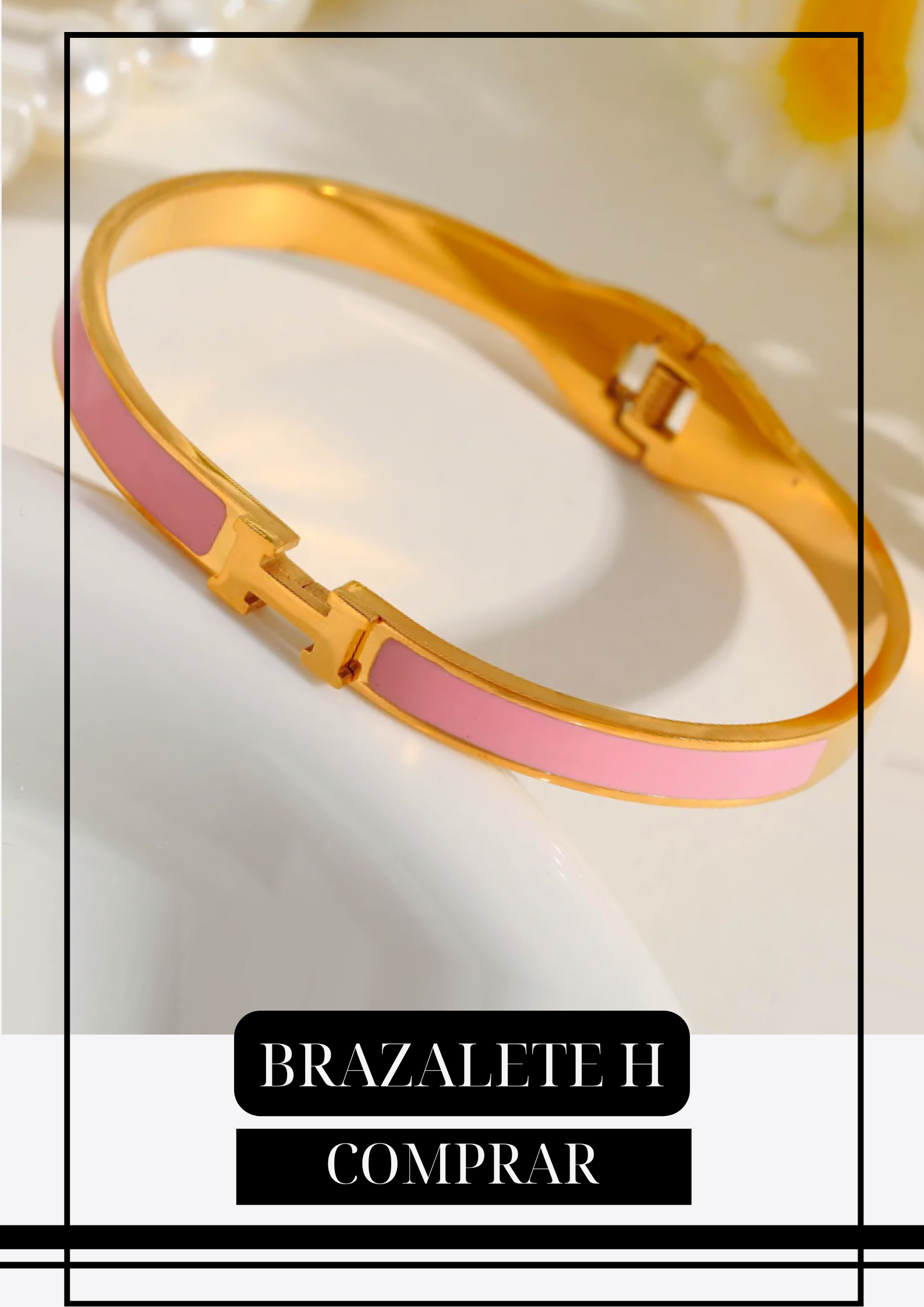 Brazalete H Minimalista Pink