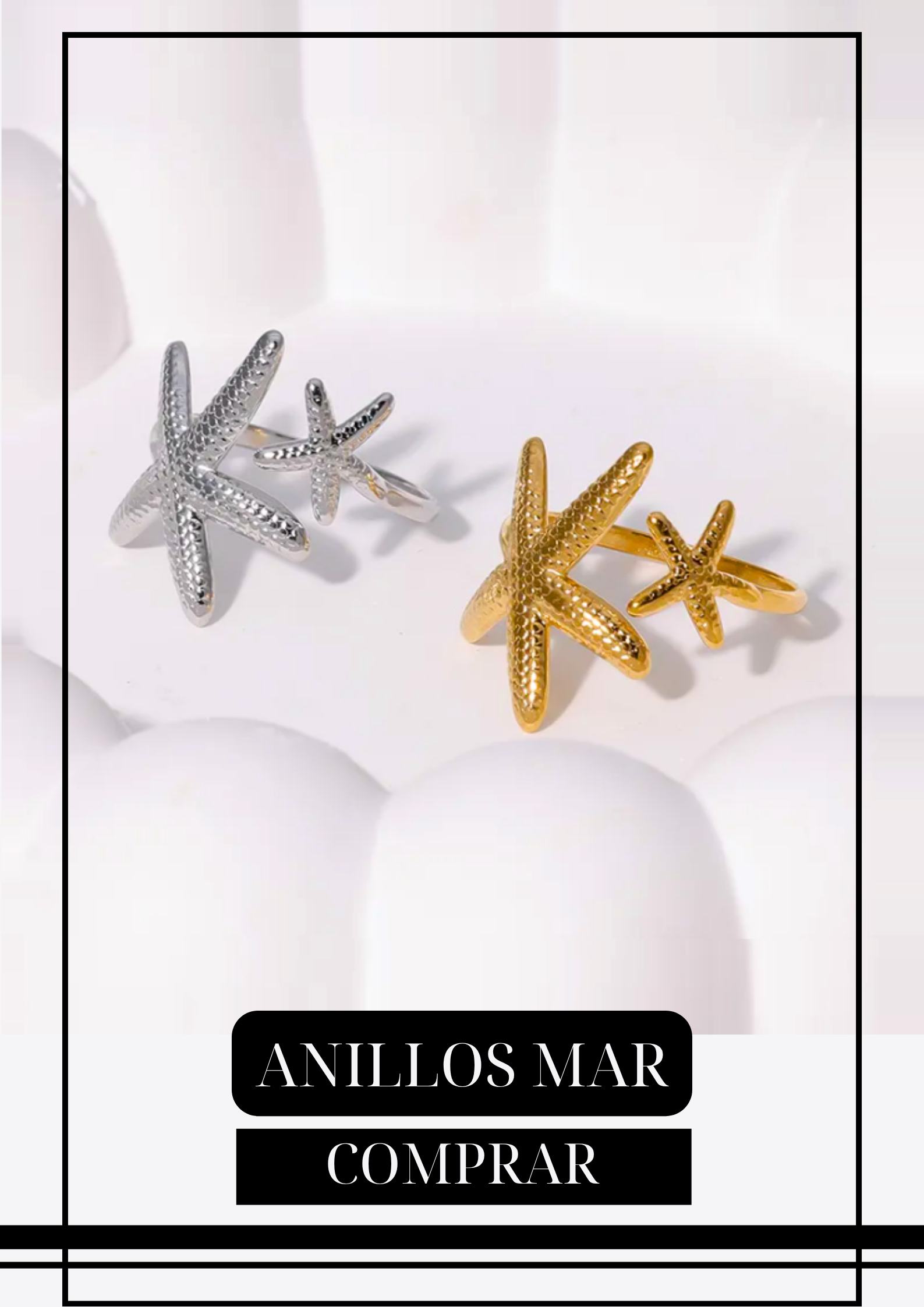 Anillo Mar Plateado