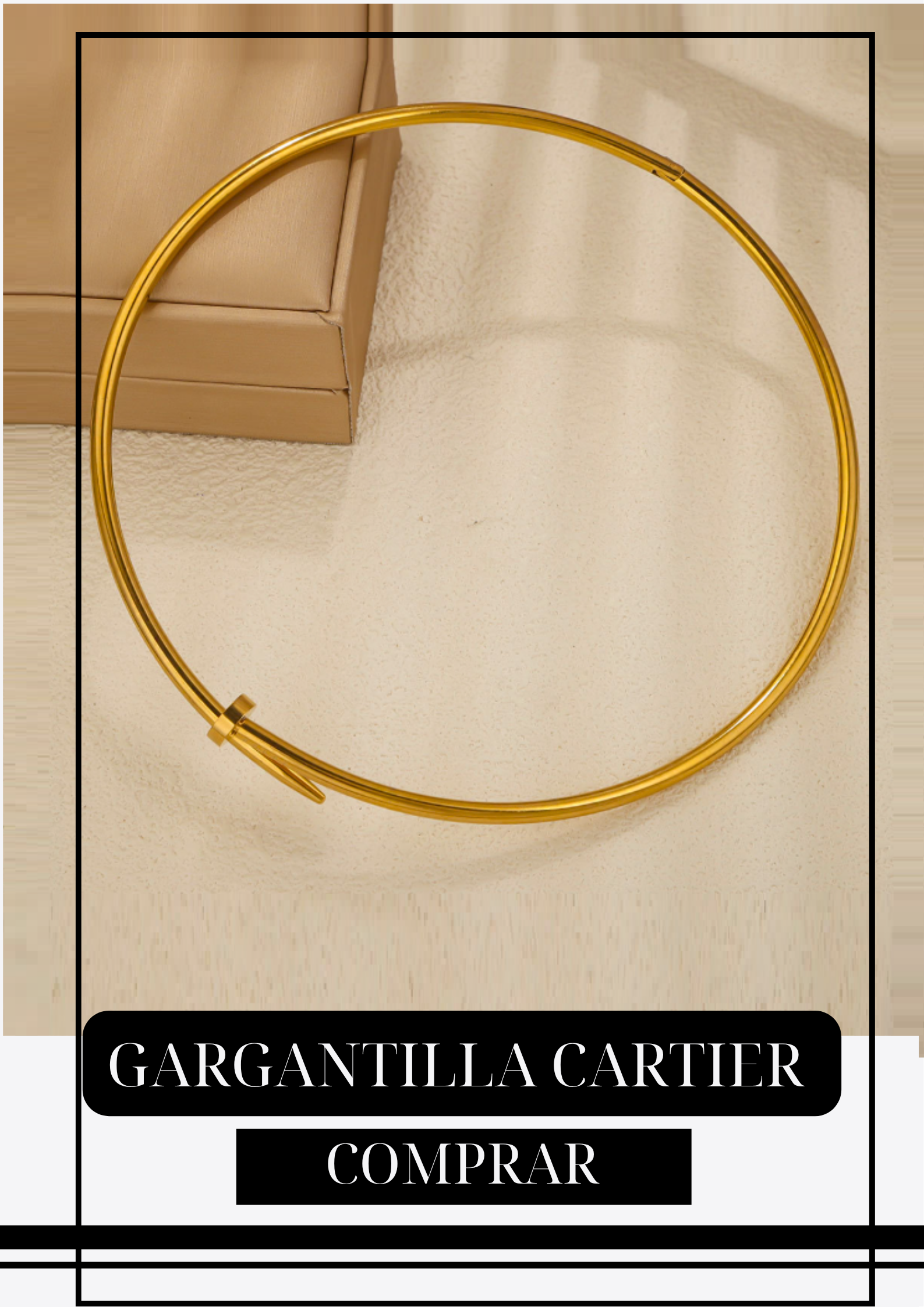 GARGANTILLA CLAVO DORADA