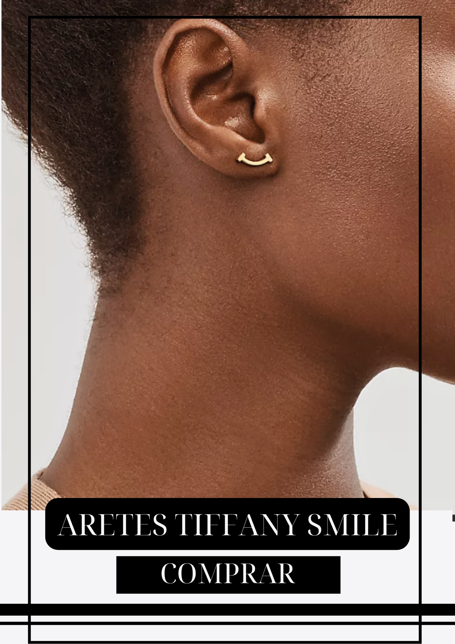 Aretes Mini Smile Gold