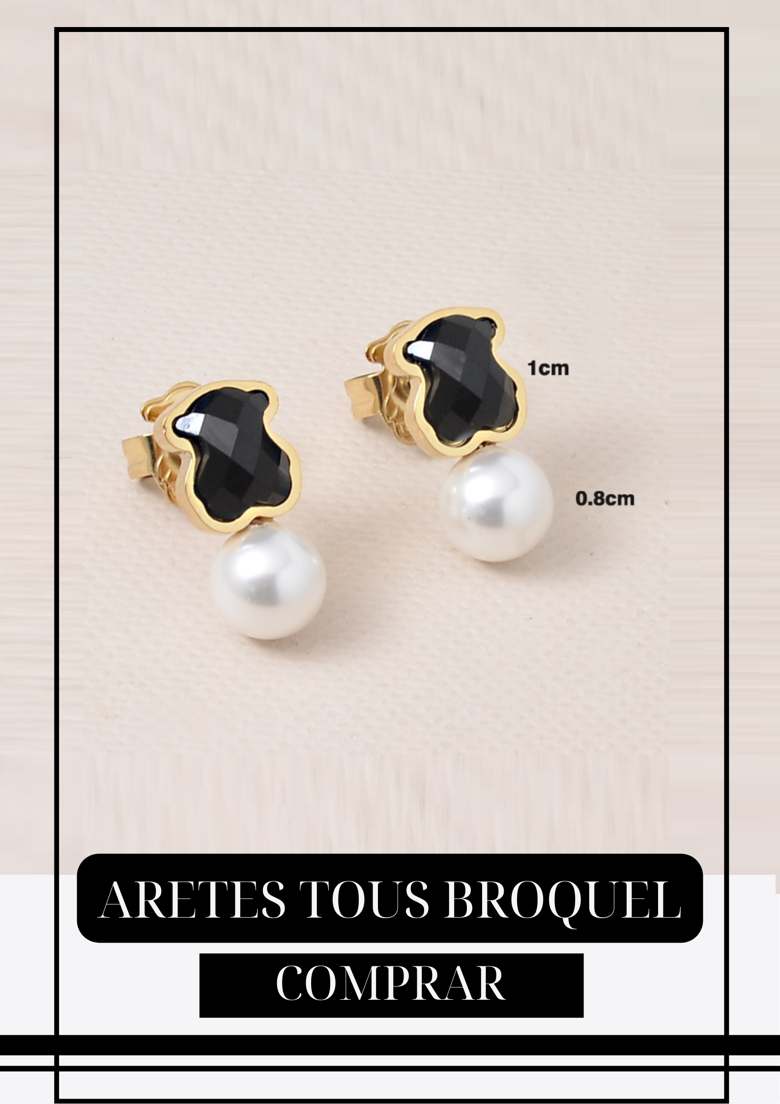 Aretes Ositos U Rock Gold