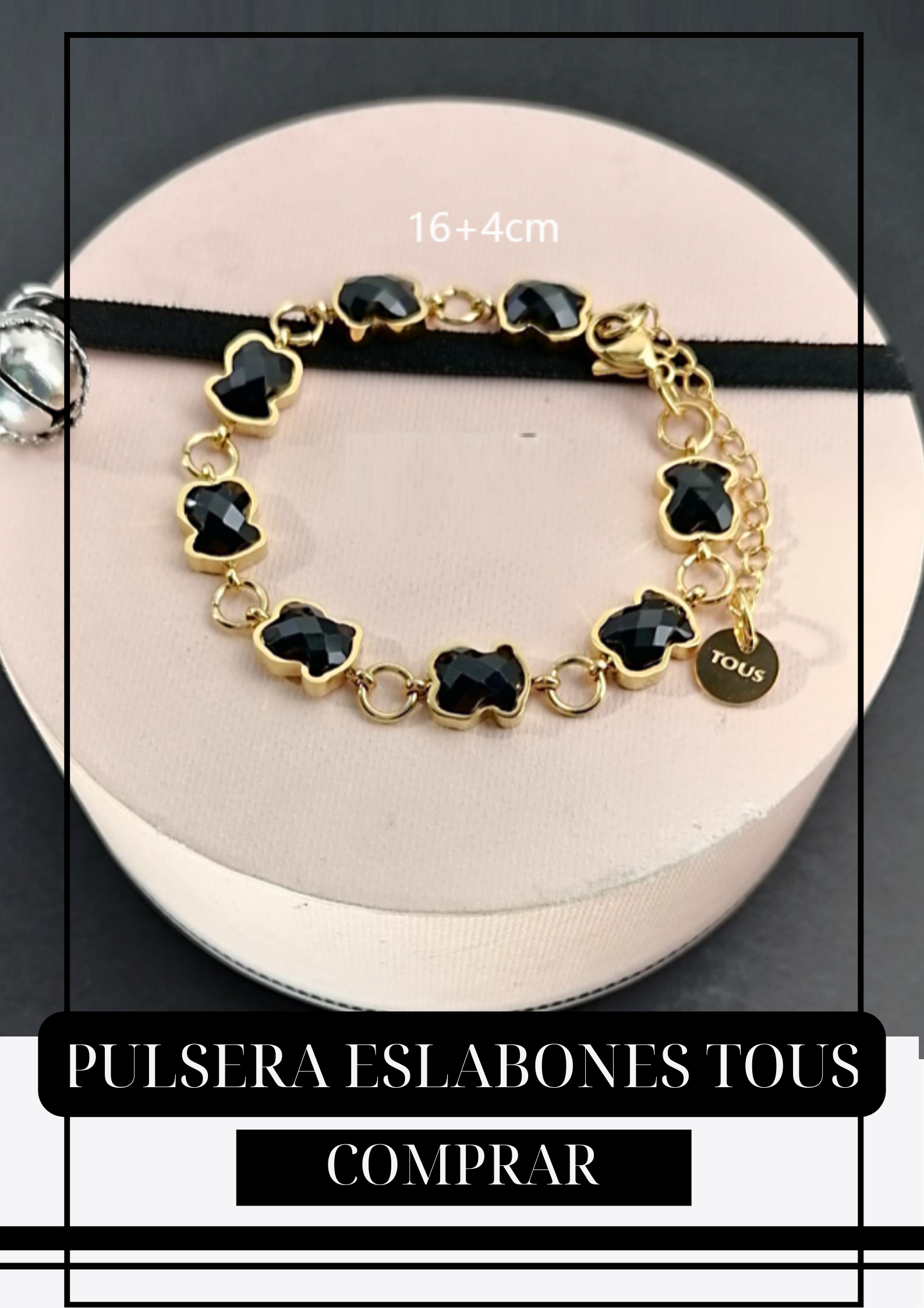 Pulsera Eslabones Black Gold