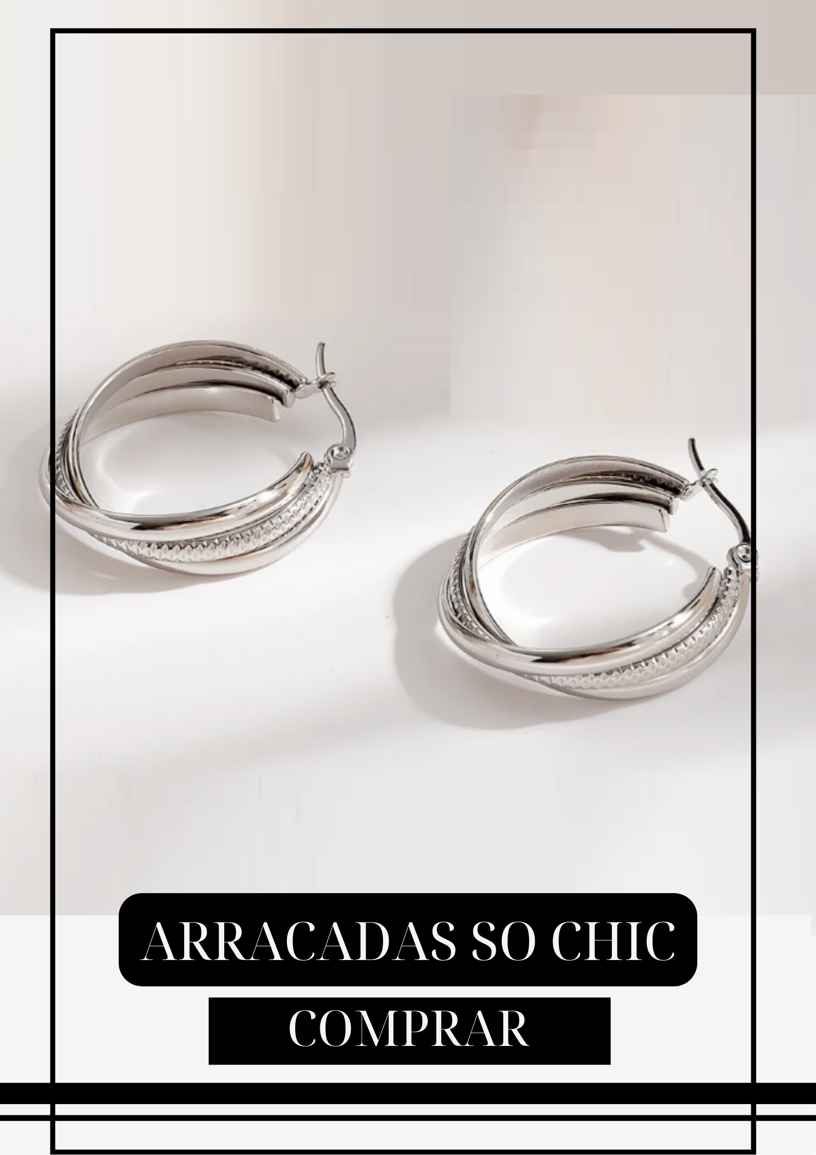 Arracadas So Chic Plateadas