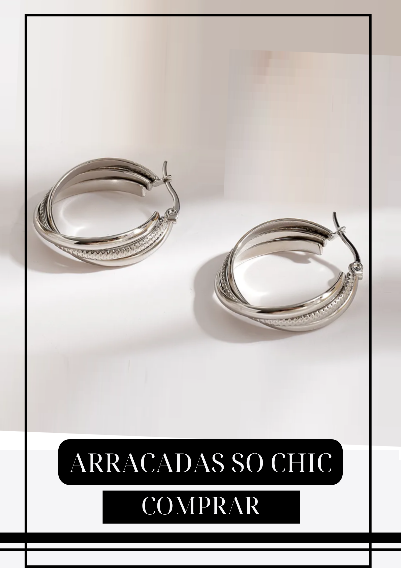 Arracadas So Chic Plateadas