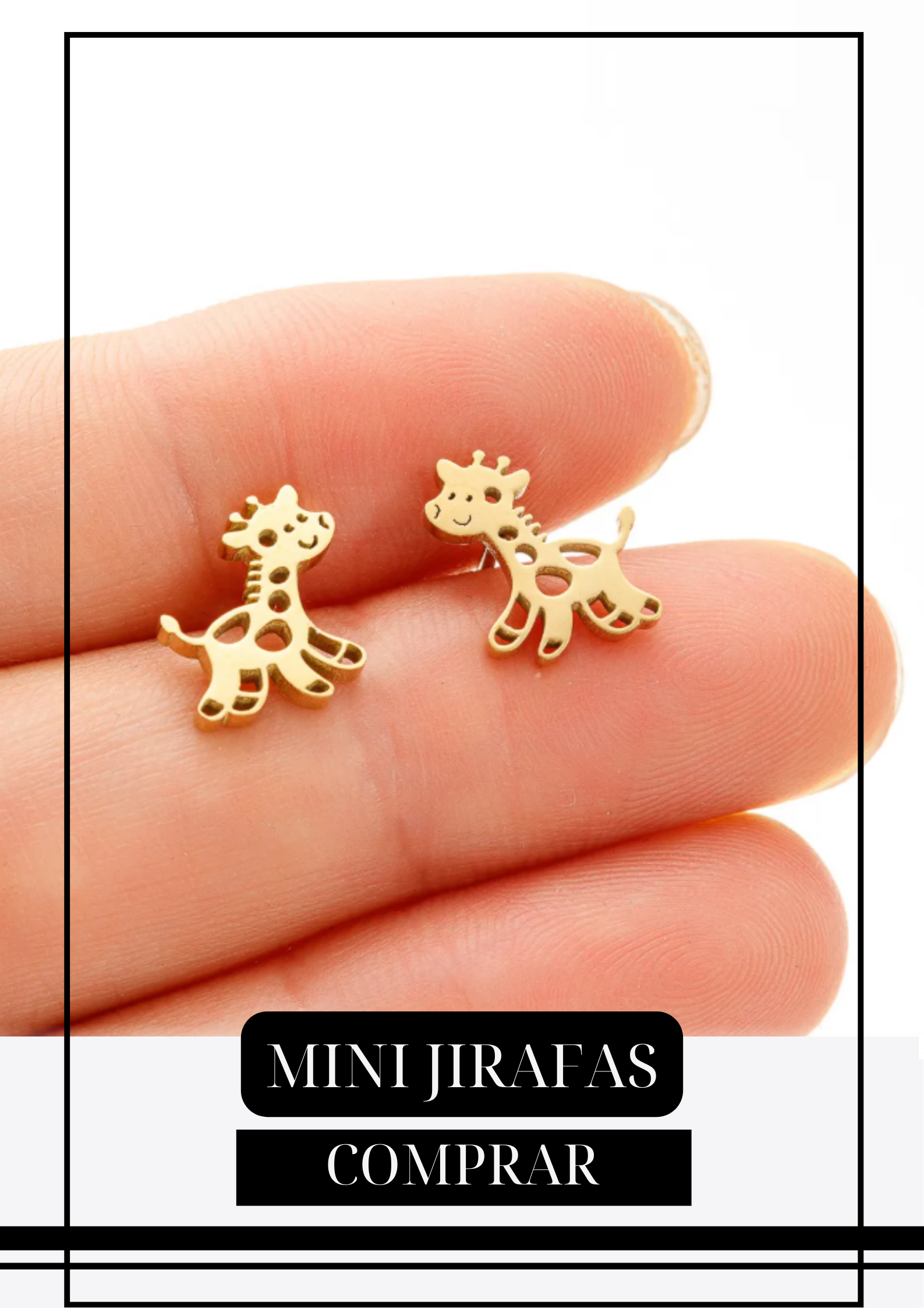 Aretes Mini Jirafas Cute