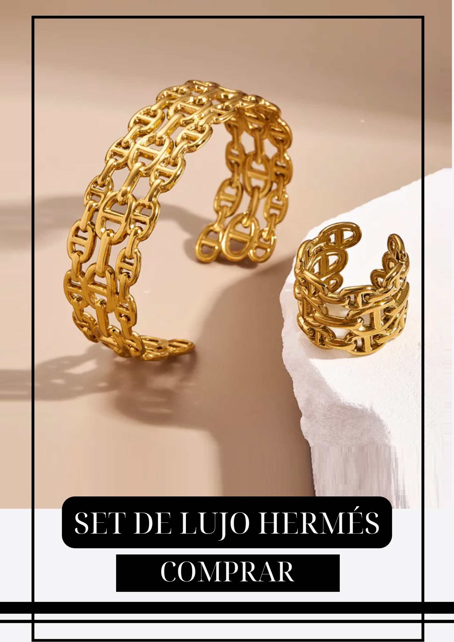 SET Brazalete y Anillo H