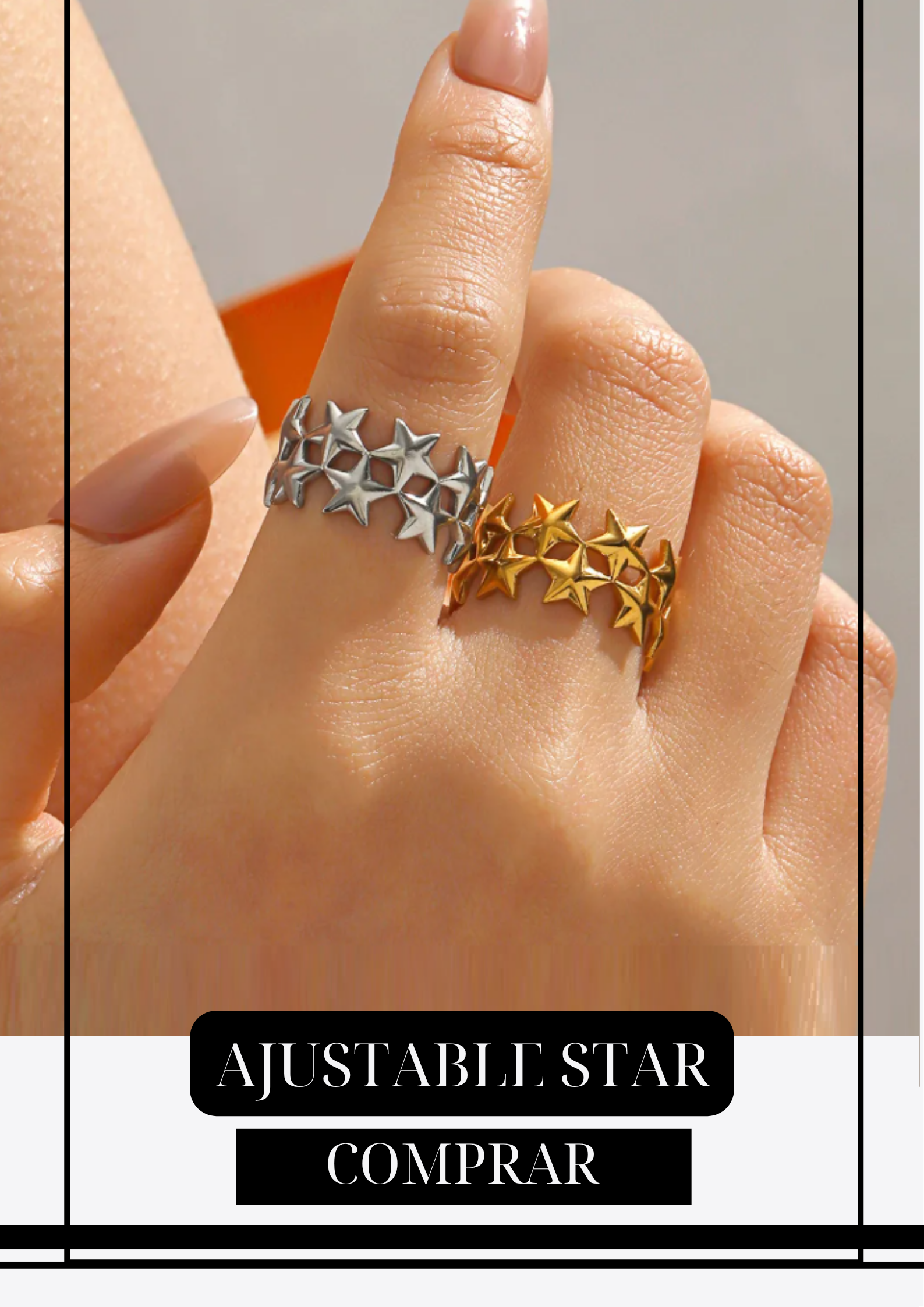 Anillo Ajustable Star Gold
