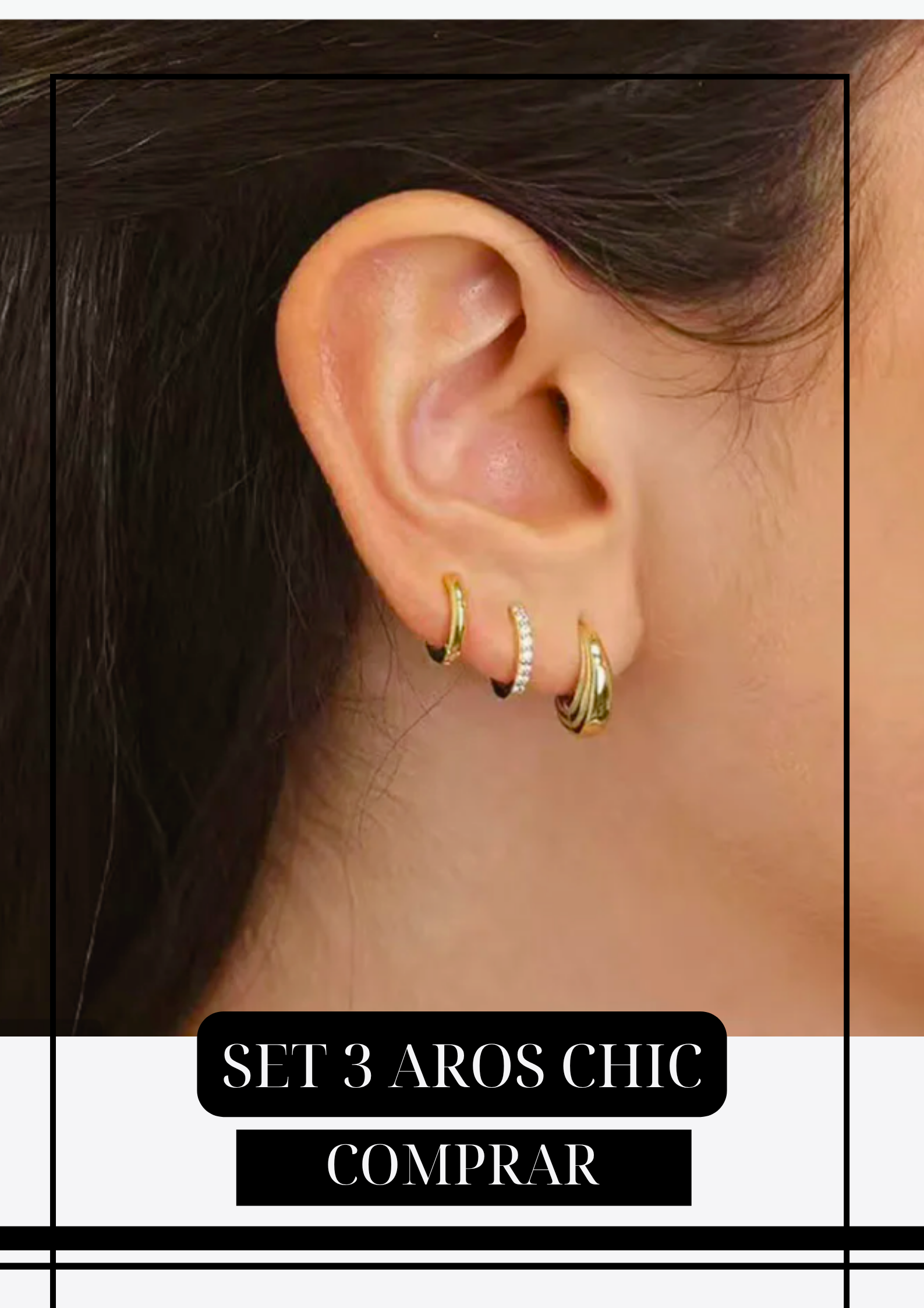 KIT 3 AROS CHIC