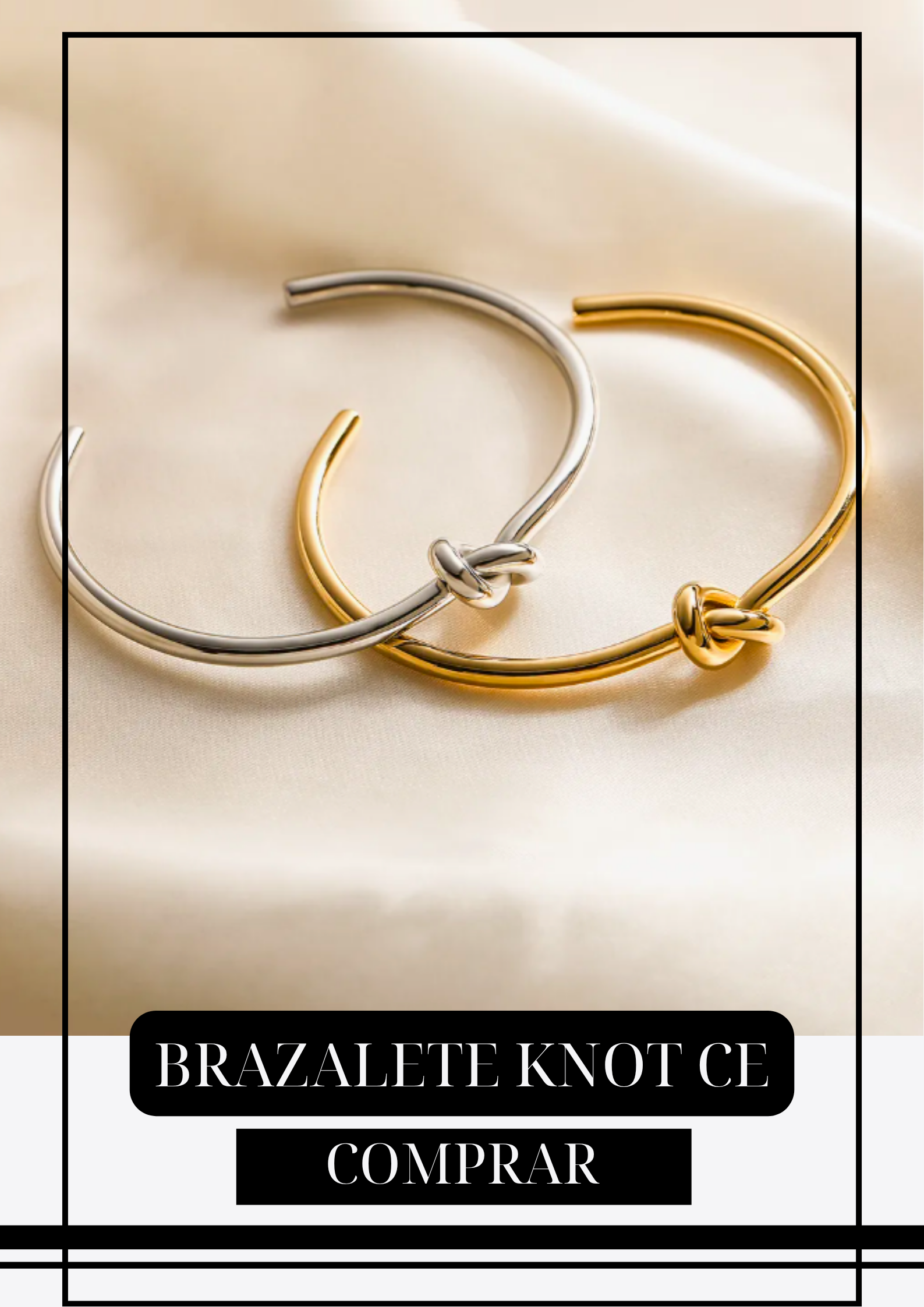 Brazalete Knot Ce Gold