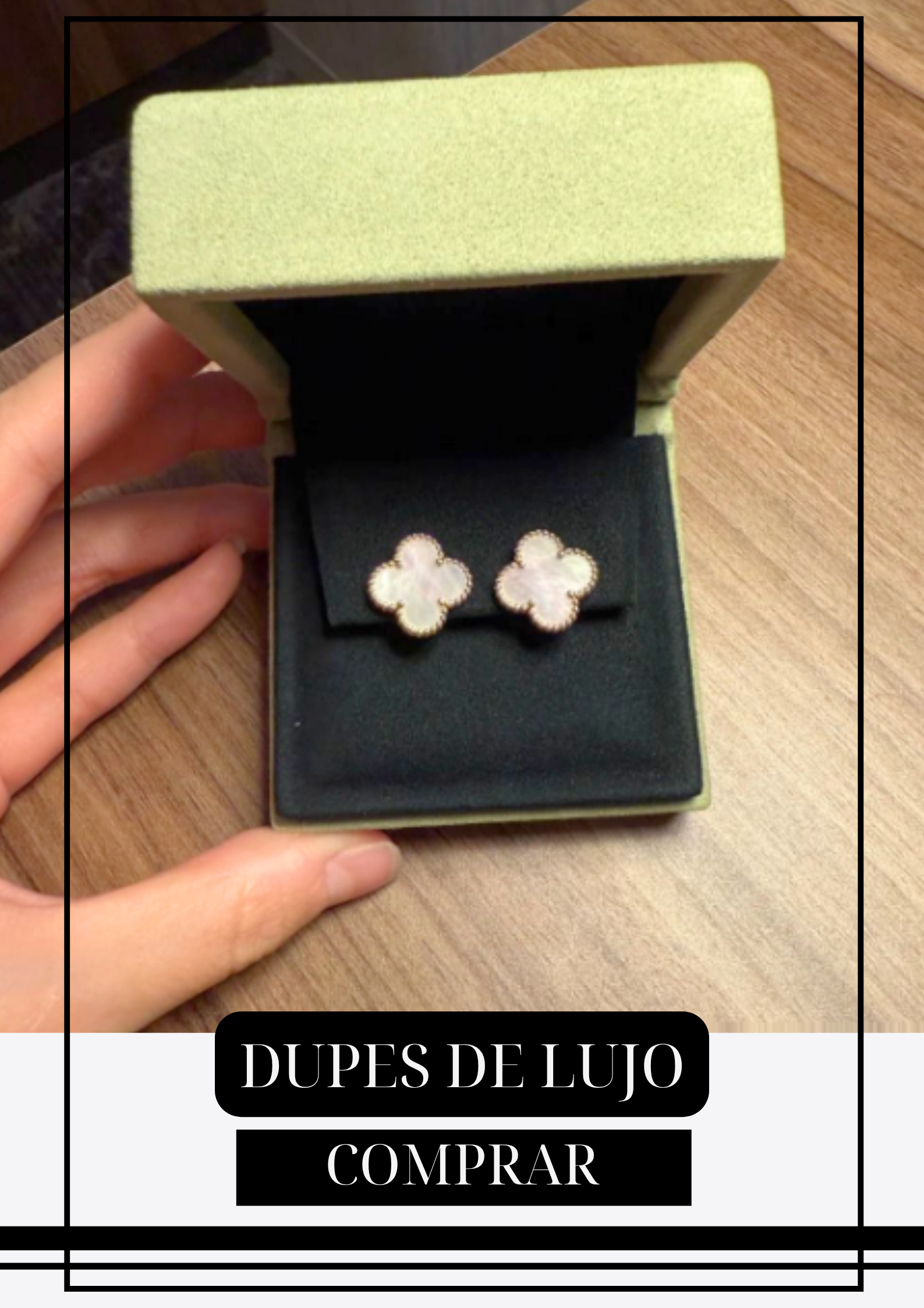 Aretes Tréboles Blancos