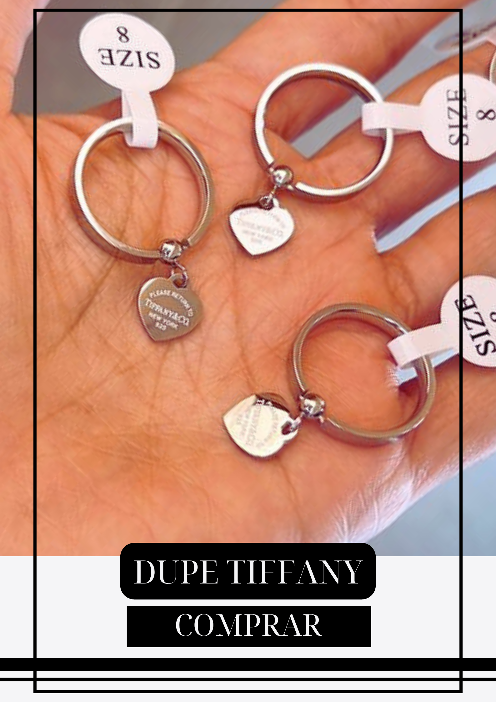 Anillo Tiff Dije Plata T6