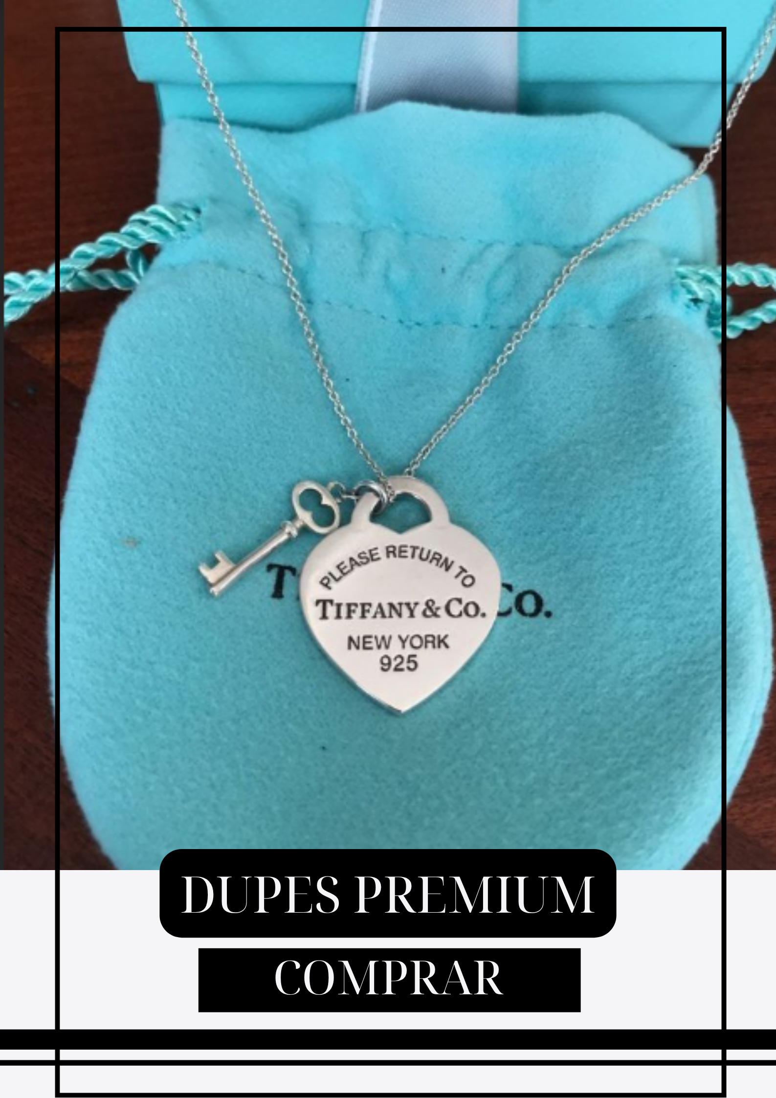 Collar Tiff Llave Silver