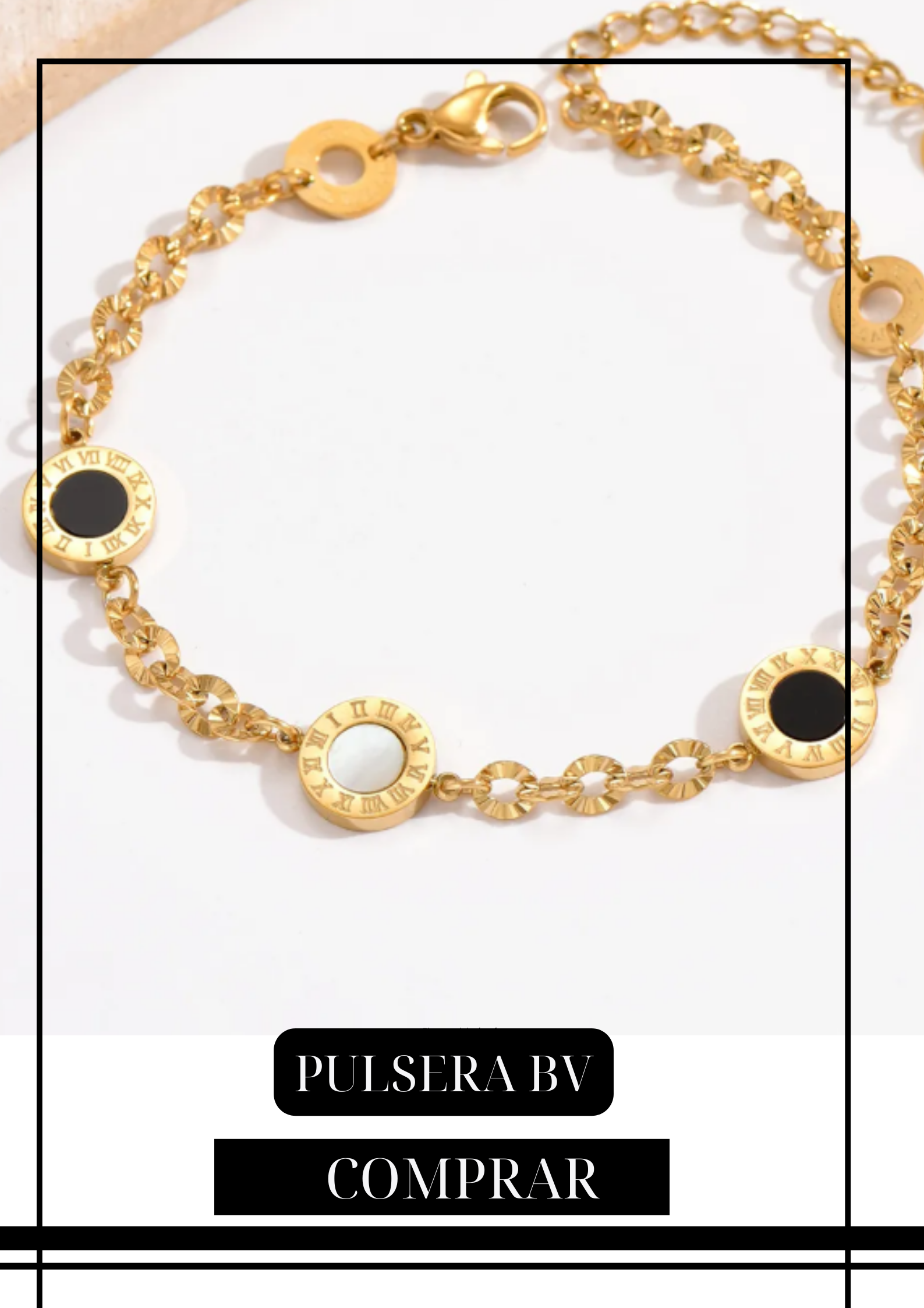 Pulsera Bv Dorada