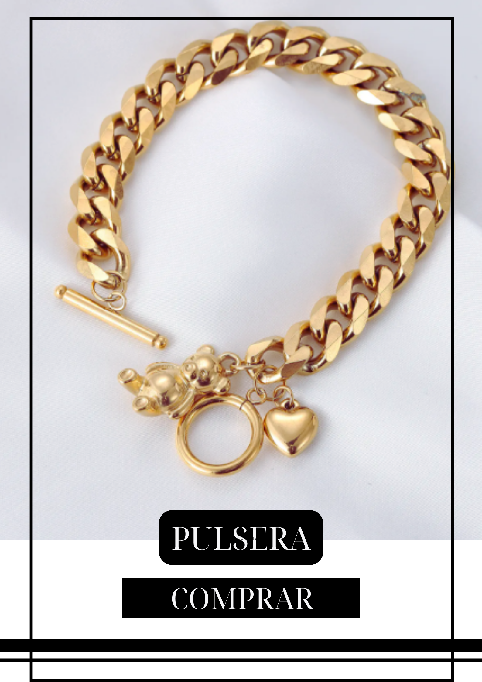 PULSERA TEDDY Dorada