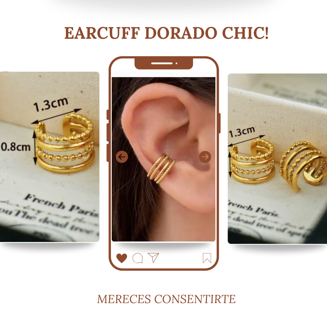 Earcuff Dorado Chic!