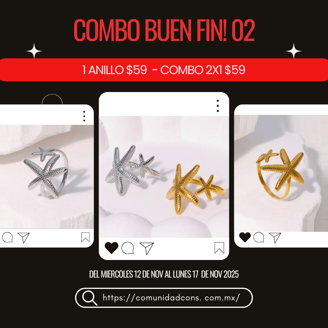 COMBO 02 - Anillo Mar