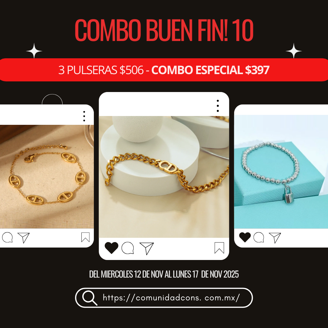 COMBO 10 PULSERAS LUX