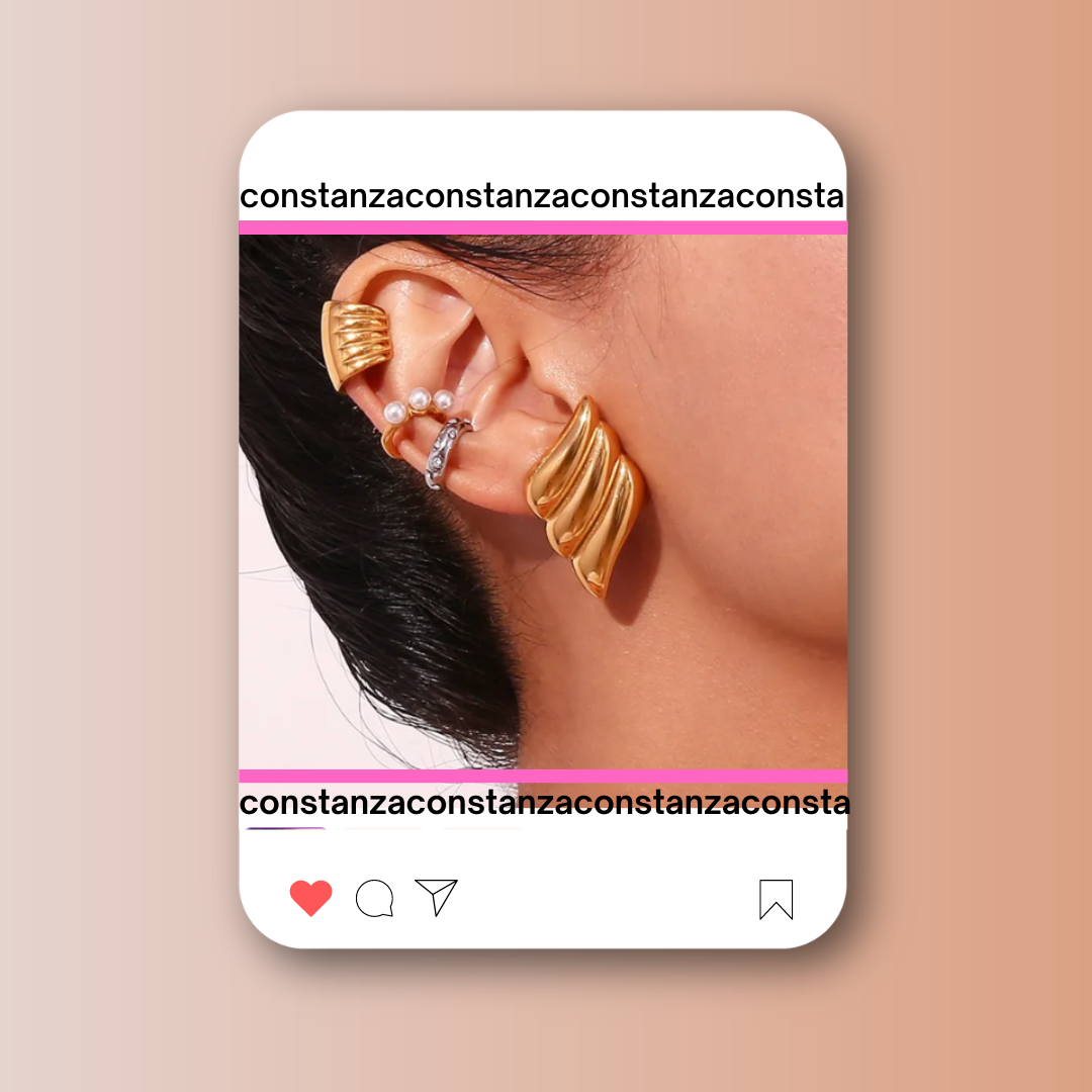 Aretes Chunky Gold