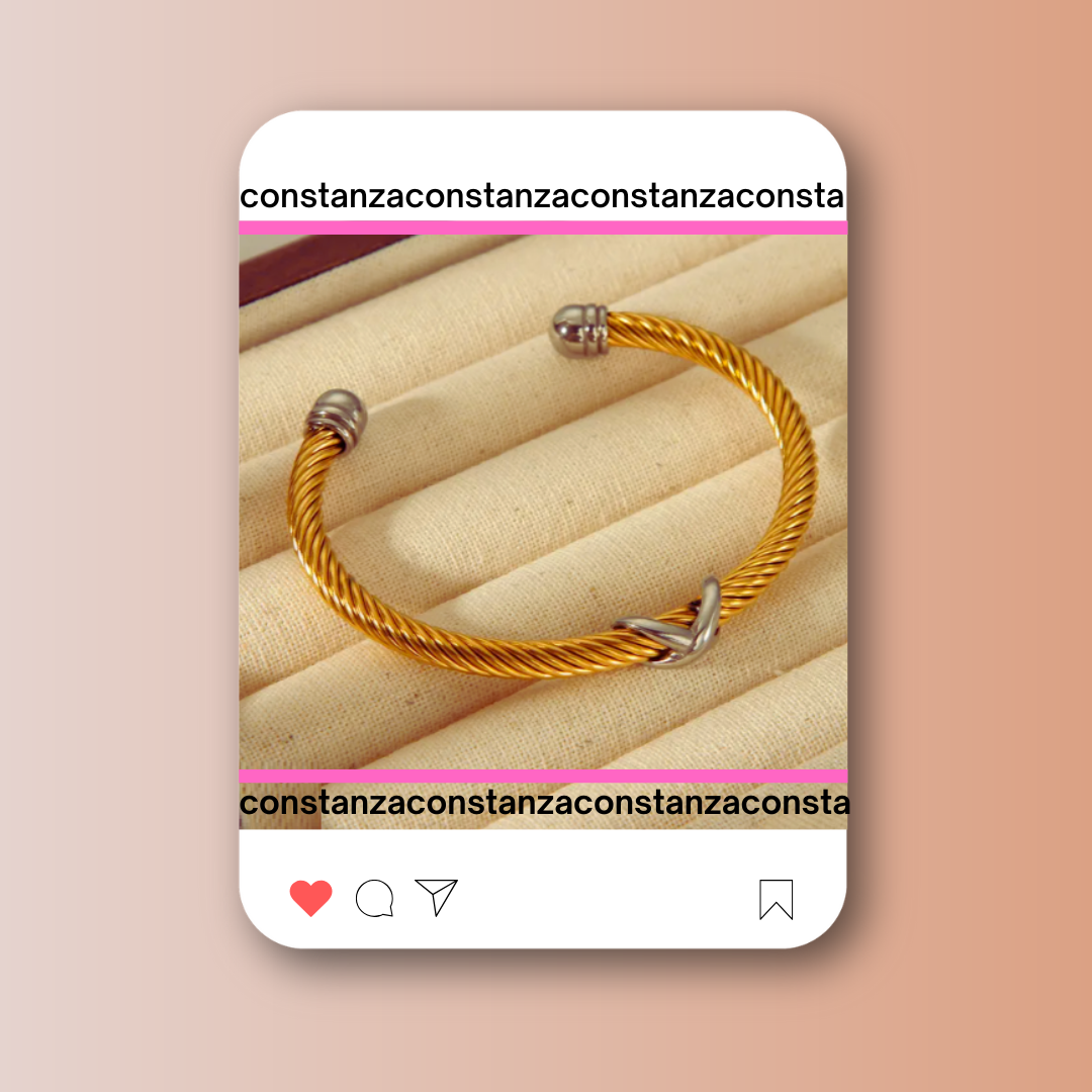 Brazalete DY IT Dorado