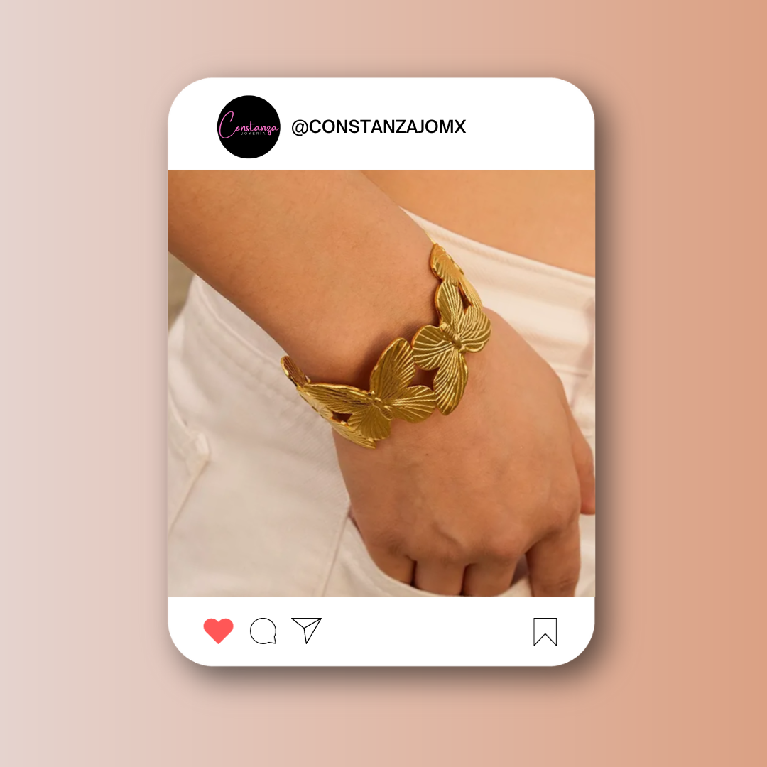 Brazalete Amo las Mariposas