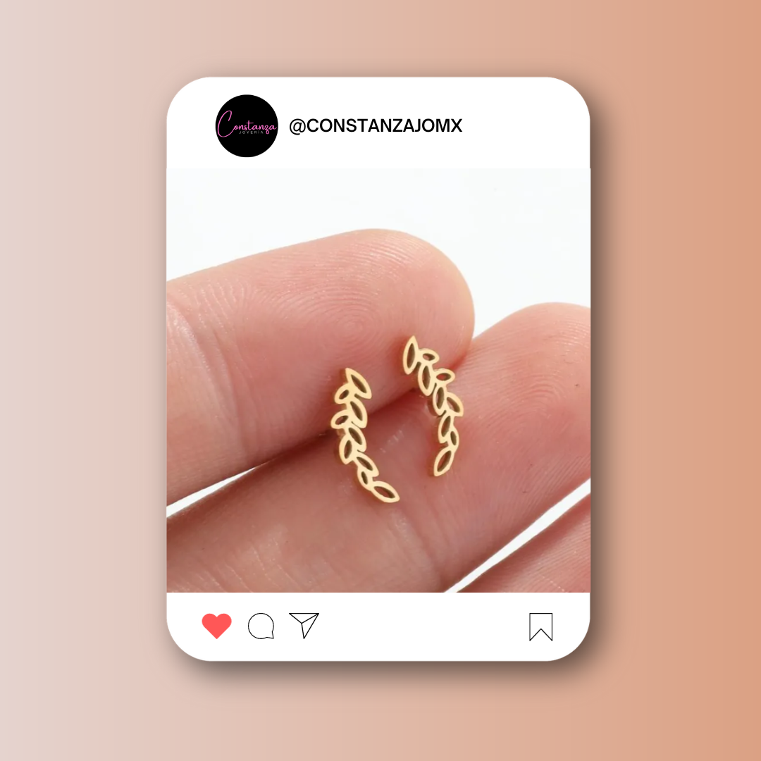Aretes Hojitas Boho