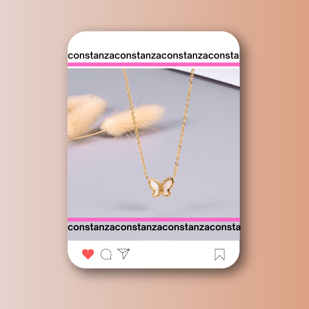 Collar Dije Mariposa