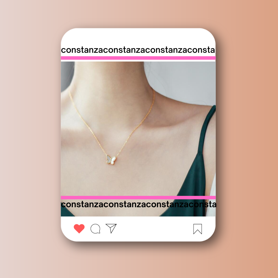 Collar Dije Mariposa