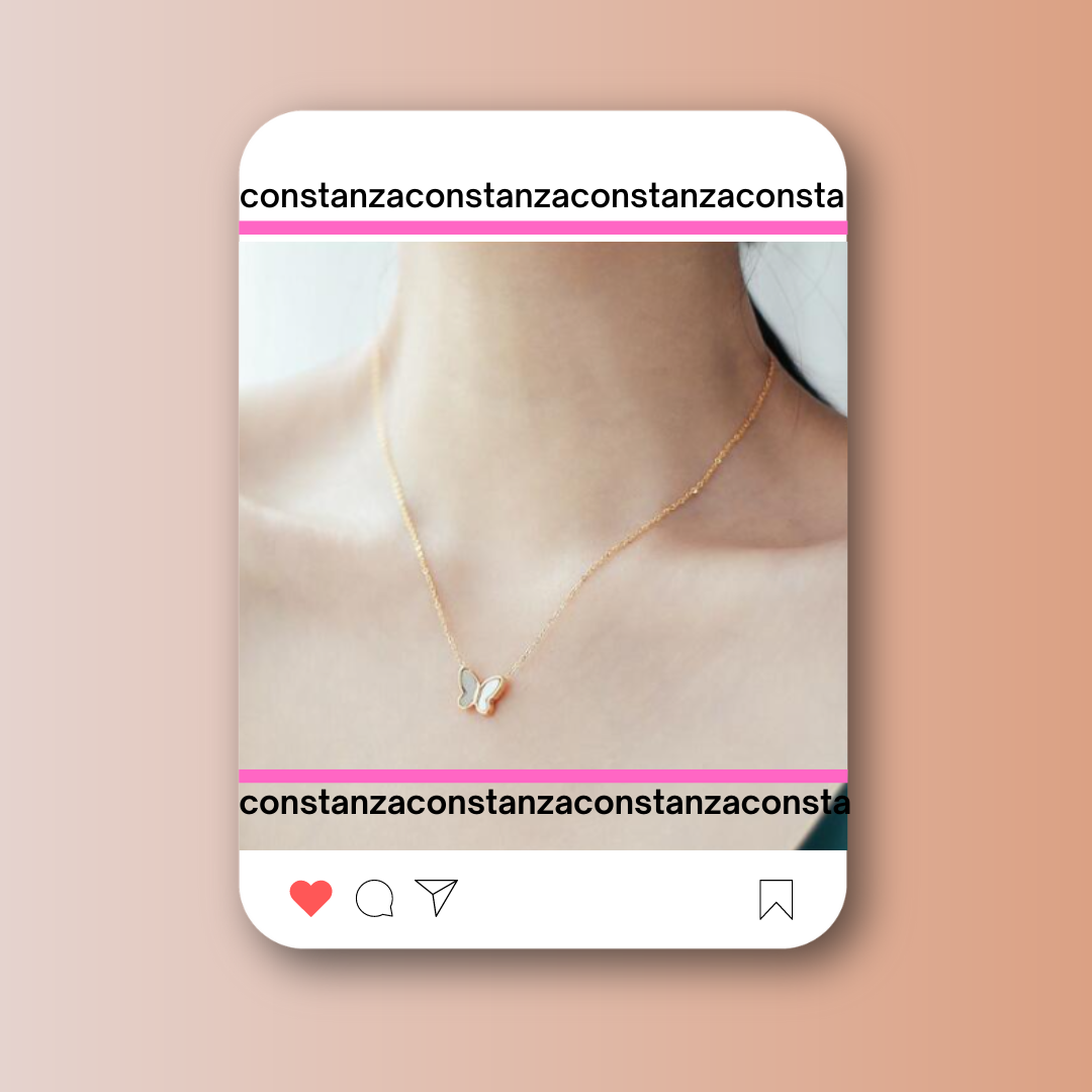 Collar Dije Mariposa