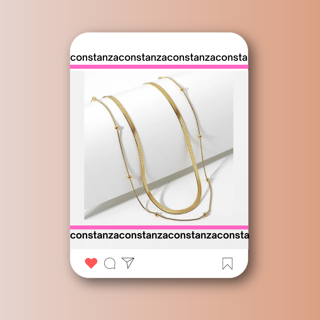 Collar Doble Dorado