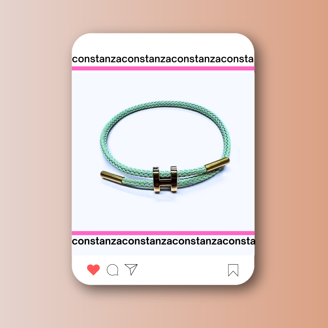 Pulsera H Verde Menta
