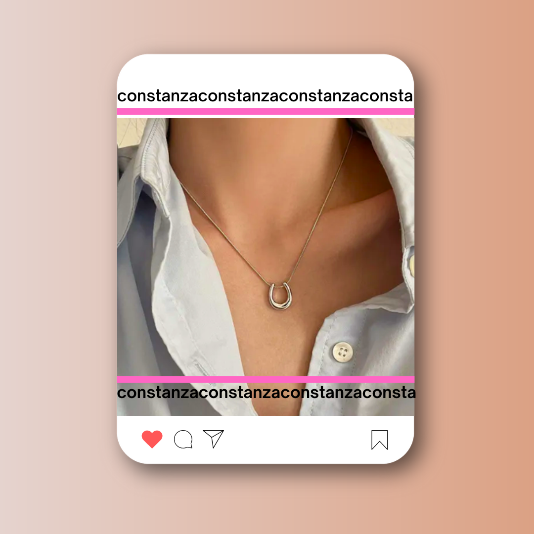Collar Herradura Plateada