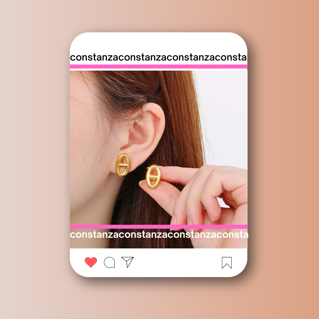 Aretes CD Delicate Dorados