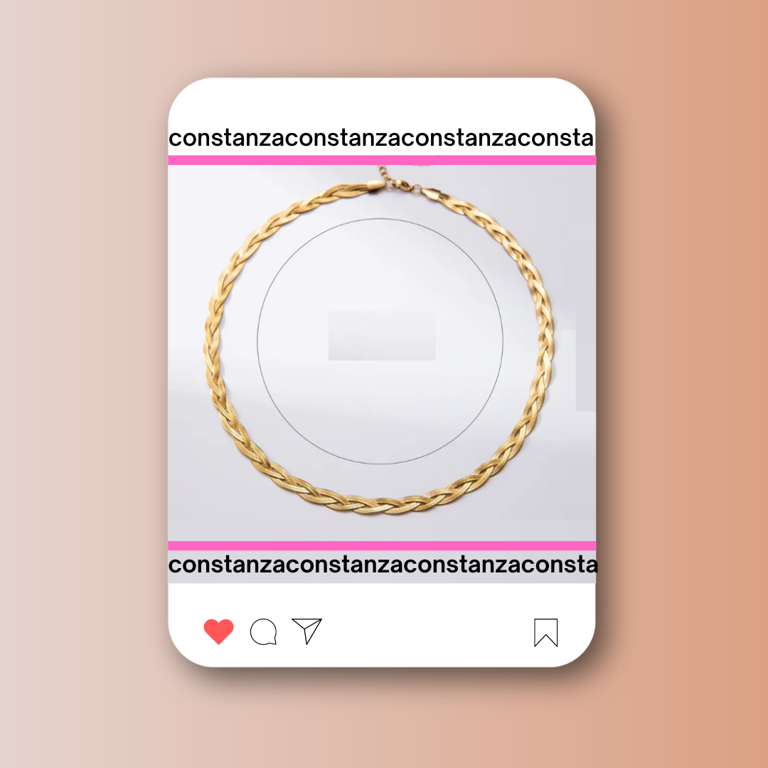 Collar Serpiente Triple Dorado