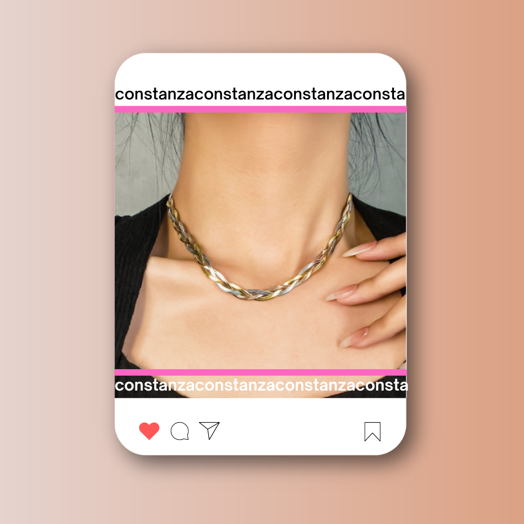 Collar Serpiente Tricolor