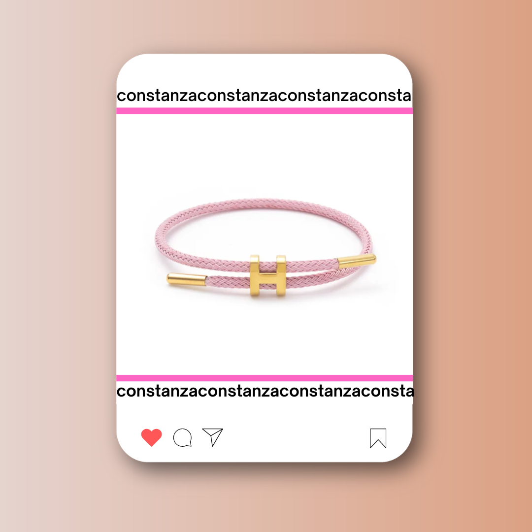 Pulsera H Light Pink