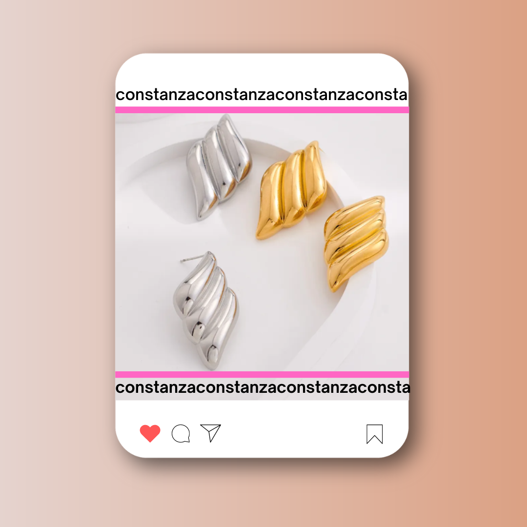 Aretes Chunky Gold