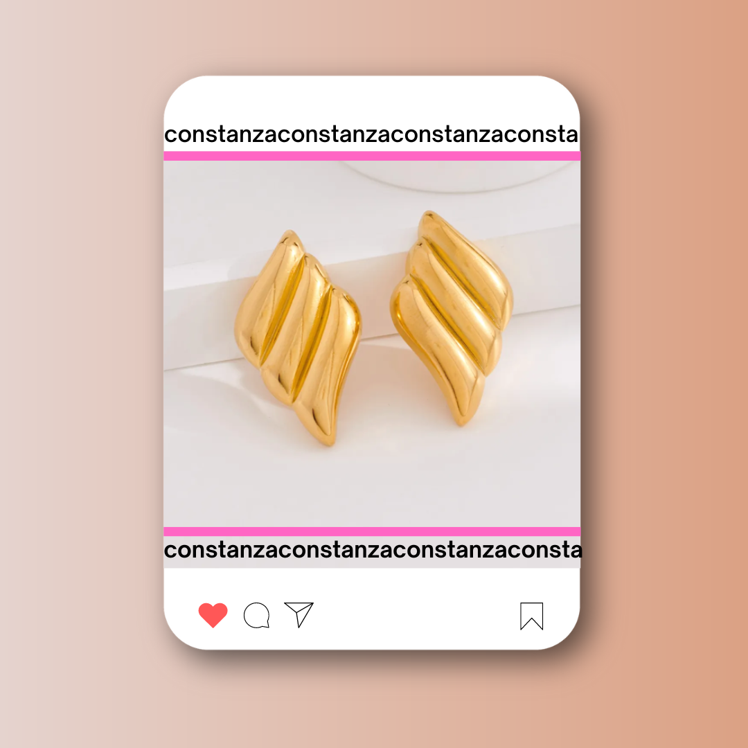 Aretes Chunky Gold