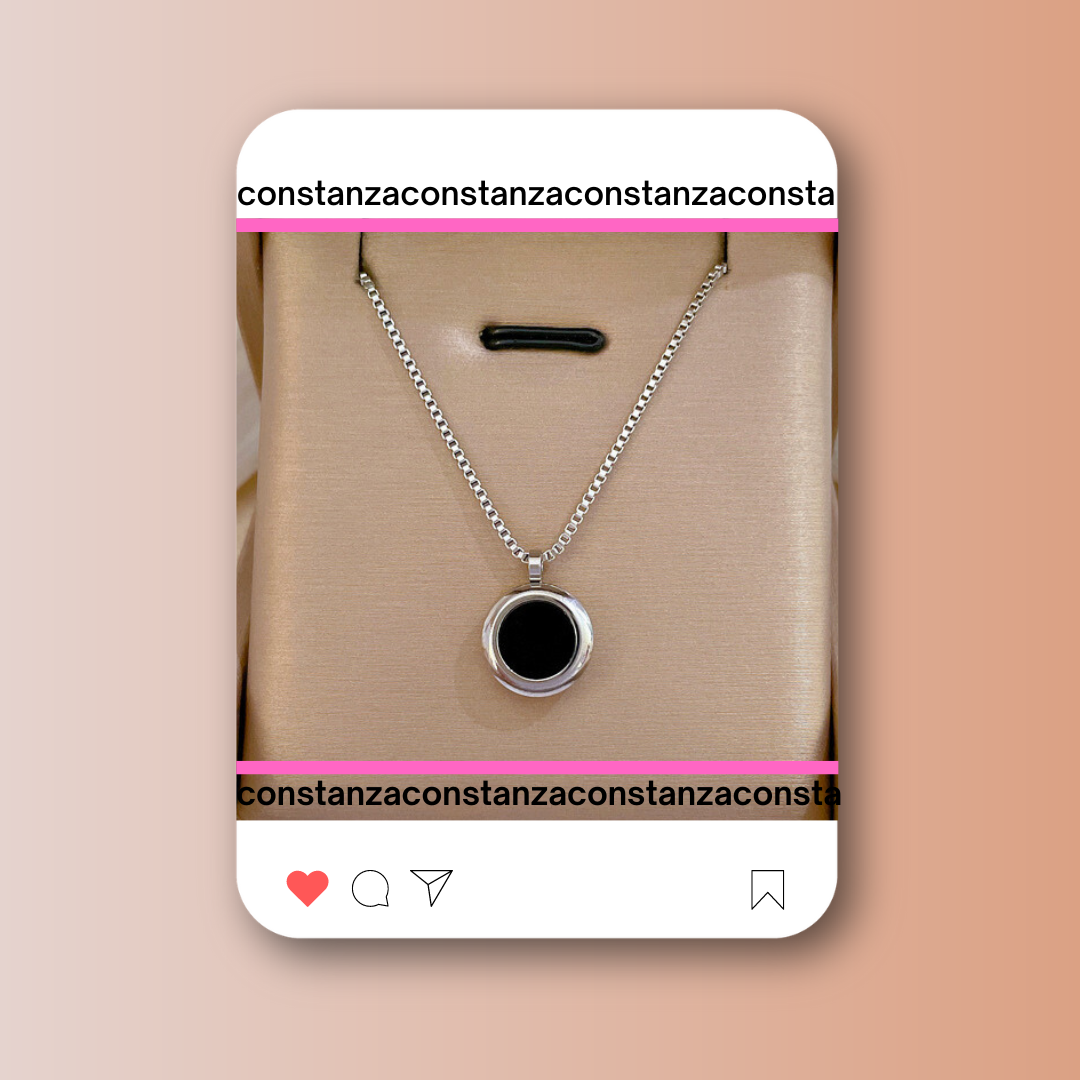 Collar Circulo Negro