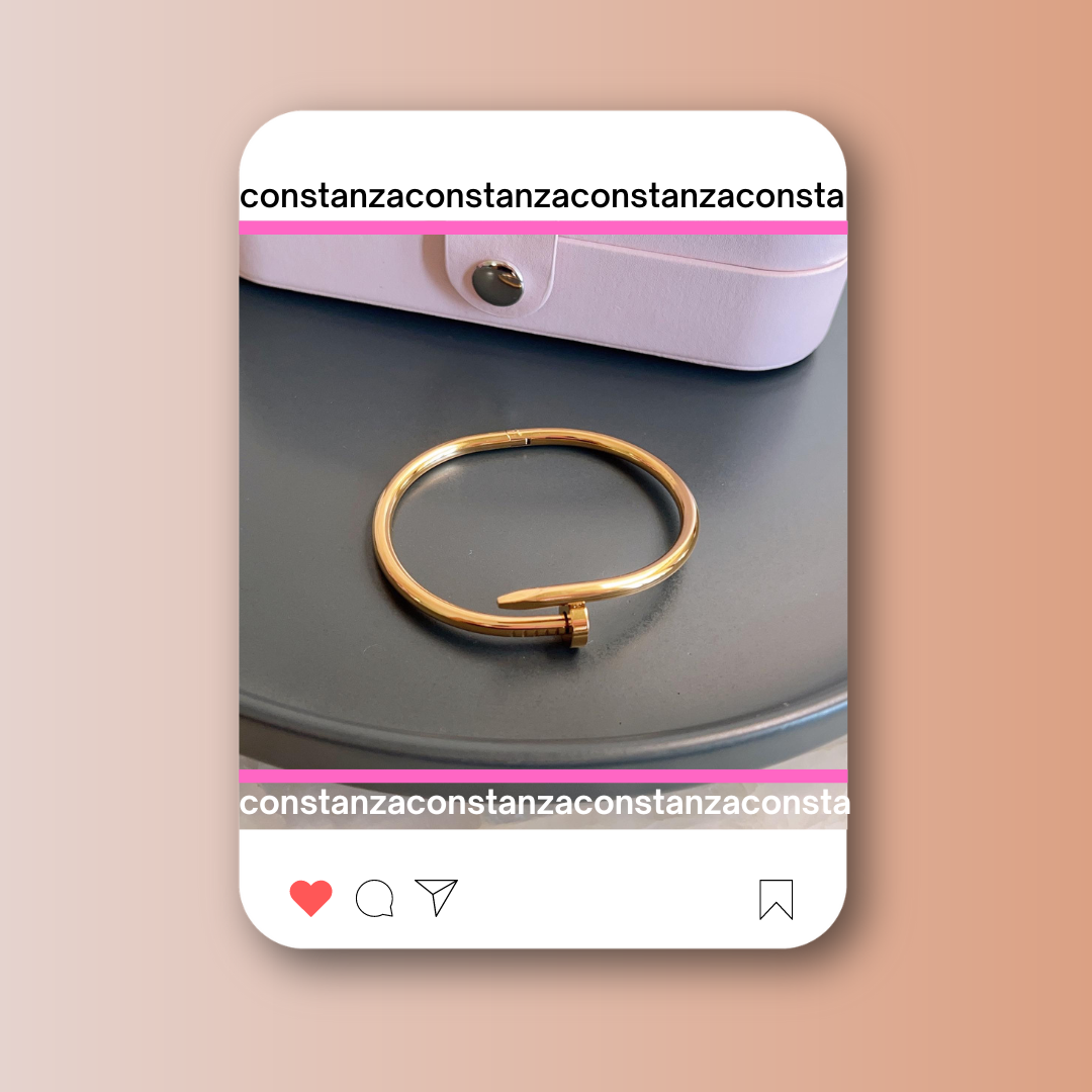 Brazalete Clavo Dorado
