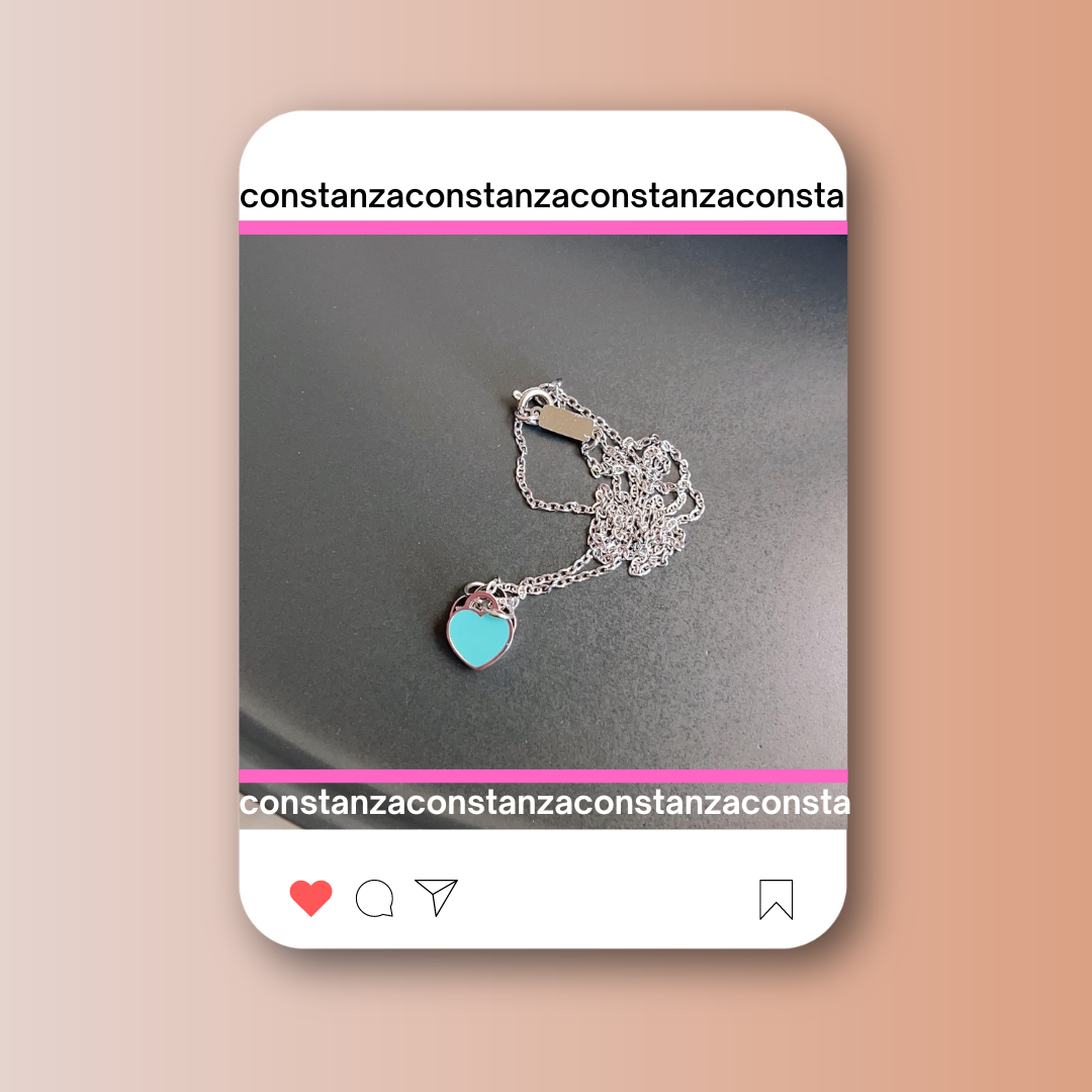 Collar Doble Placa Brithg azul